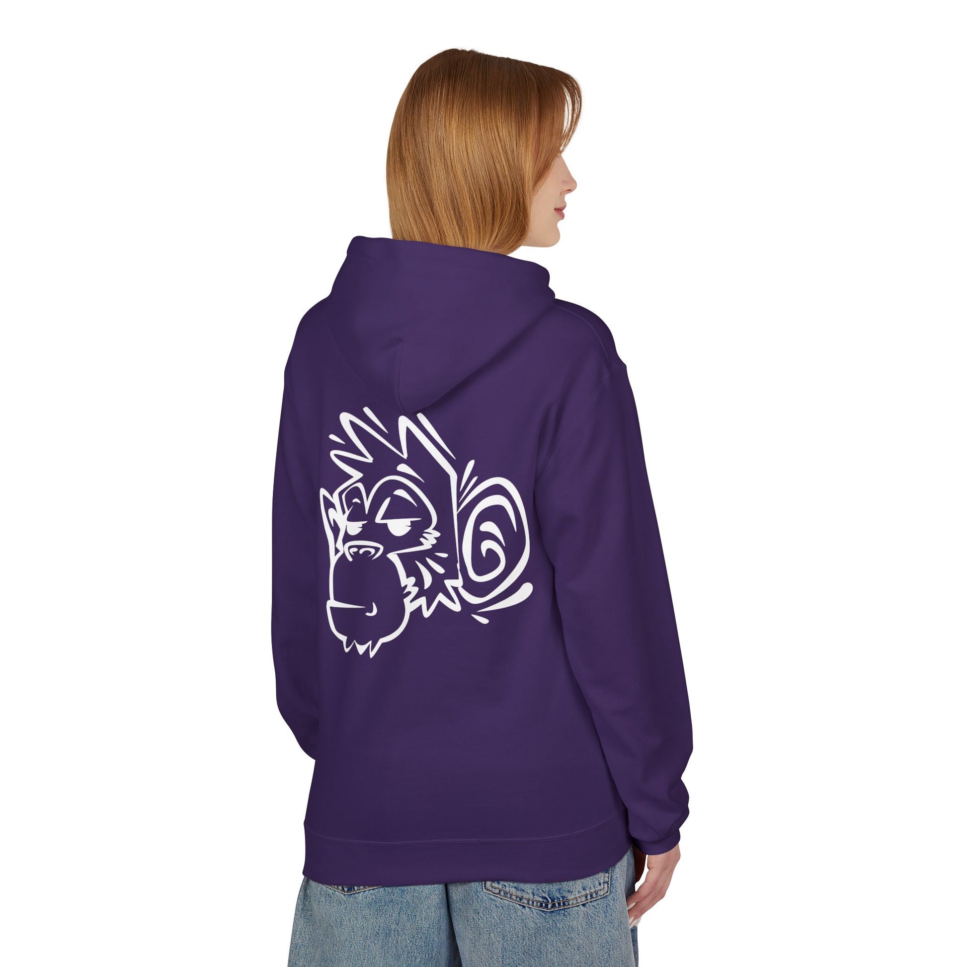 Stylish Unisex Fleece Hoodie with Unique Monkey Design - Perfect for Casual Wear, Gifts, Kids, Birthdays, and Events Printify
