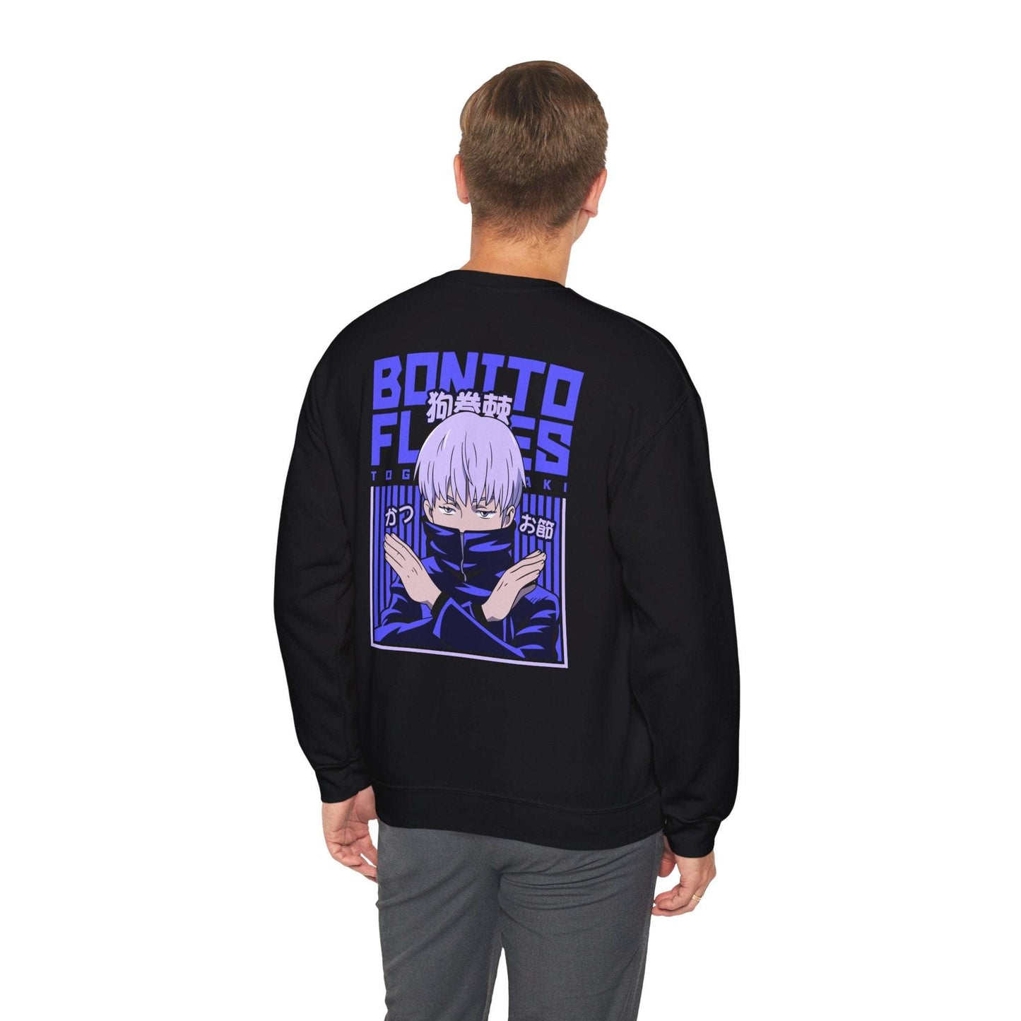 Anime Crewneck Sweatshirt — Jujutsu Kaisen Inspired Back Graphic (Gojo Satoru) Maklenn Anime Crewneck Sweatshirt — Jujutsu Kaisen Inspired Back Graphic (Gojo Satoru) Sweatshirt Maklenn www.maklenn.com India 33.23