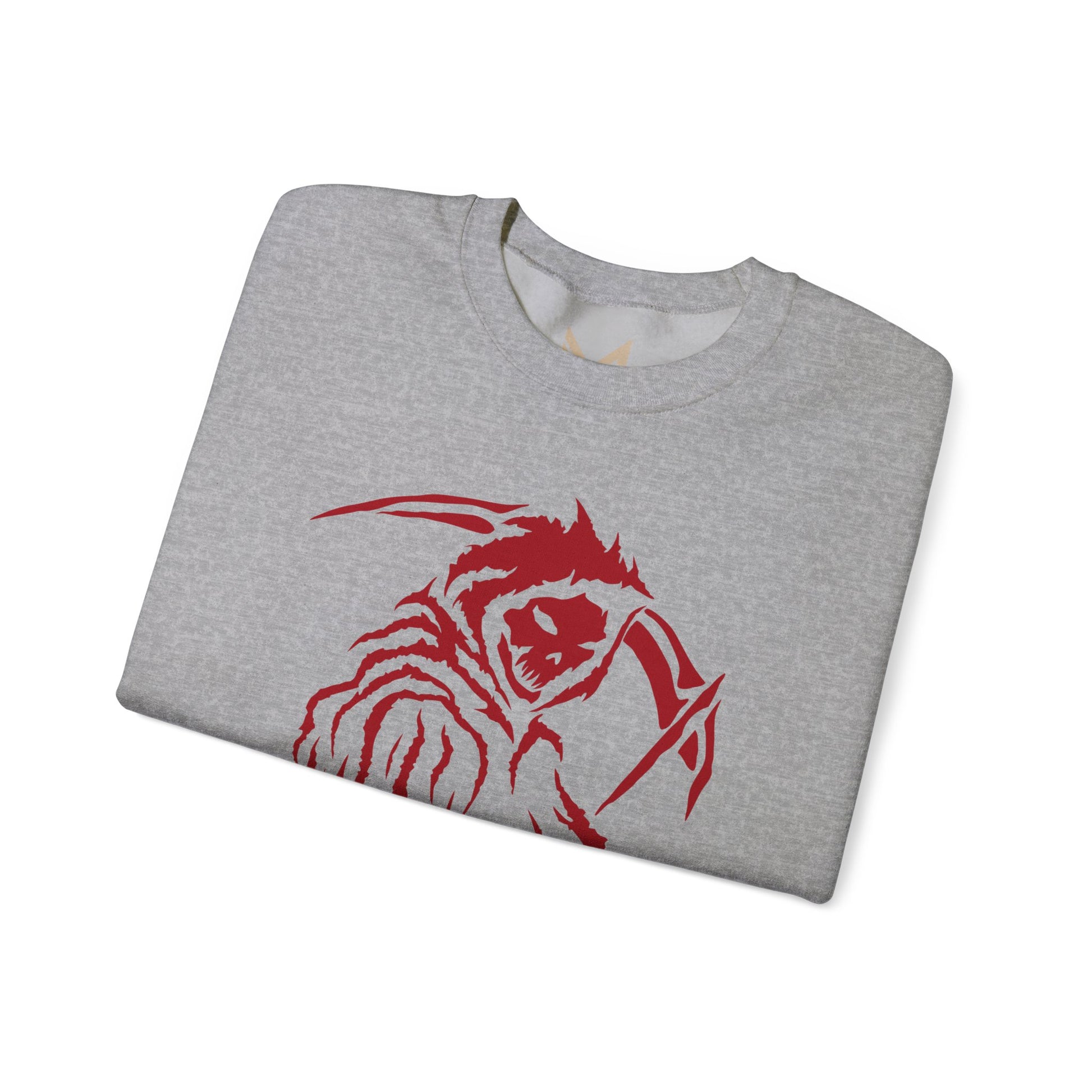 Grim Reaper Crewneck Sweatshirt | Unisex Cozy Pullover, Halloween Sweatshirt, Horror Aesthetic Apparel, Gift for Fans Printify