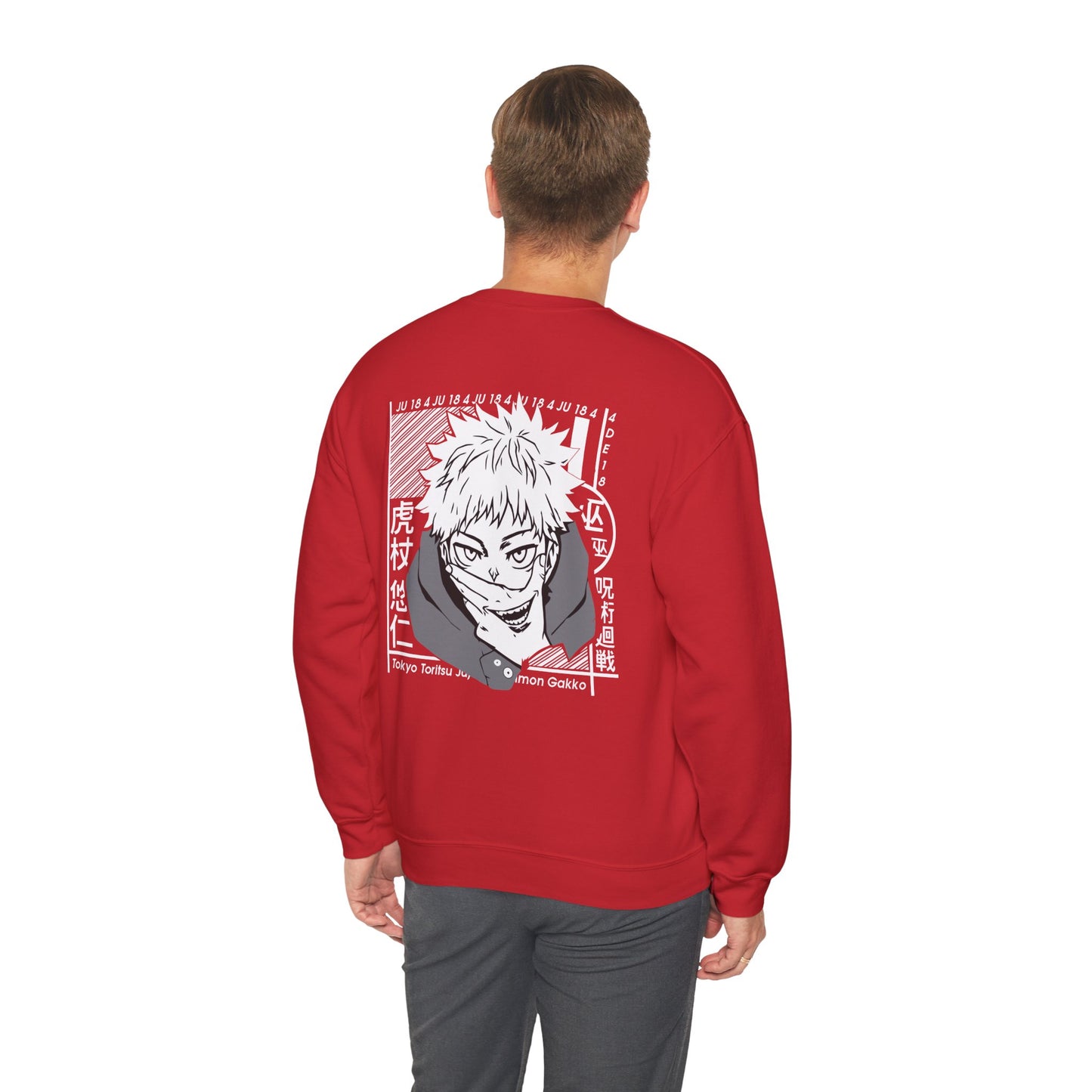 Yuji Itadori "Cursed Energy" Jujutsu Kaisen Crewneck Sweatshirt