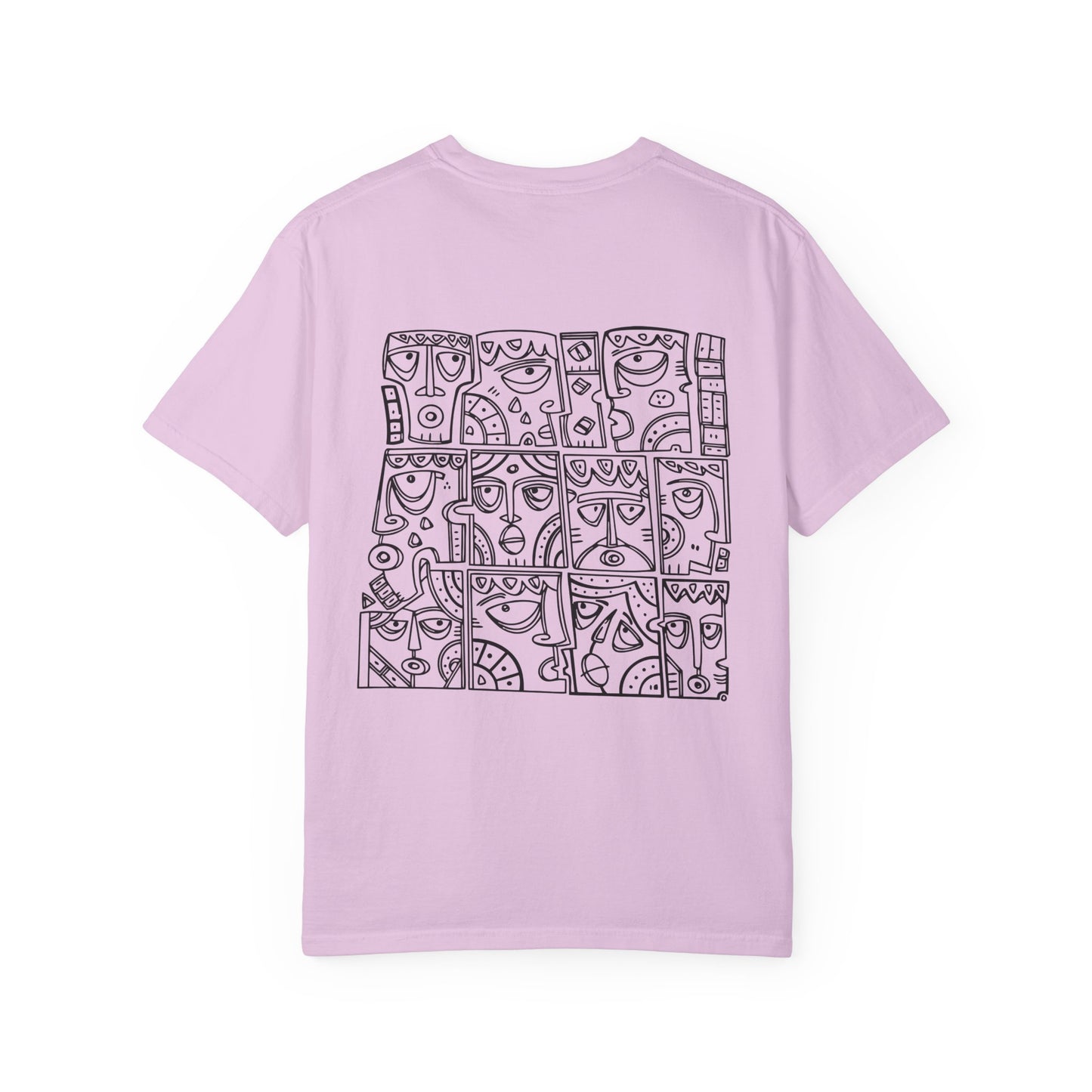 Artistic Garment-Dyed T-Shirt, Unisex Graphic Tee, Unique Casual Wear, Statement Top, Gift for Art Lovers, Everyday Comfort Tee Printify