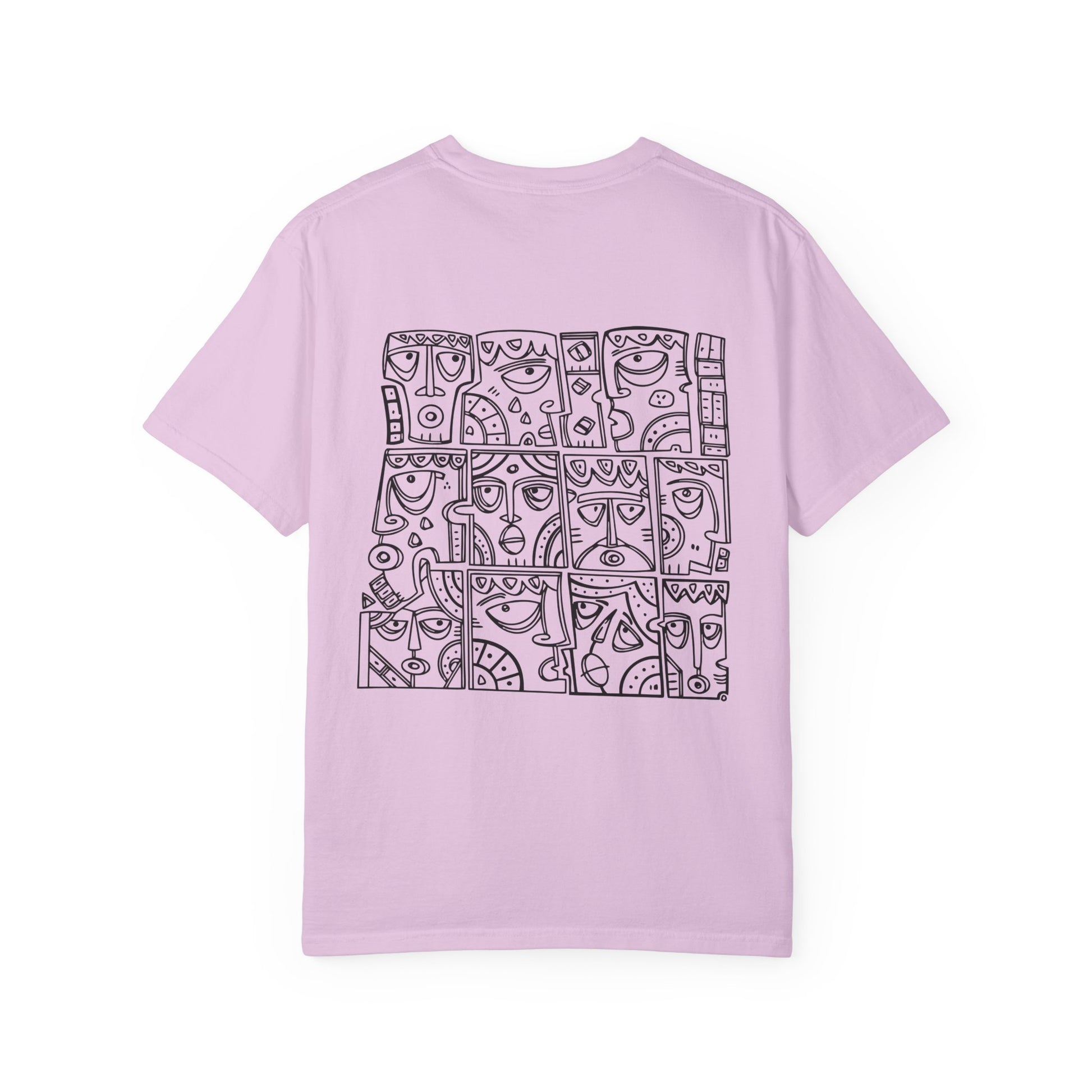 Artistic Garment-Dyed T-Shirt, Unisex Graphic Tee, Unique Casual Wear, Statement Top, Gift for Art Lovers, Everyday Comfort Tee Printify