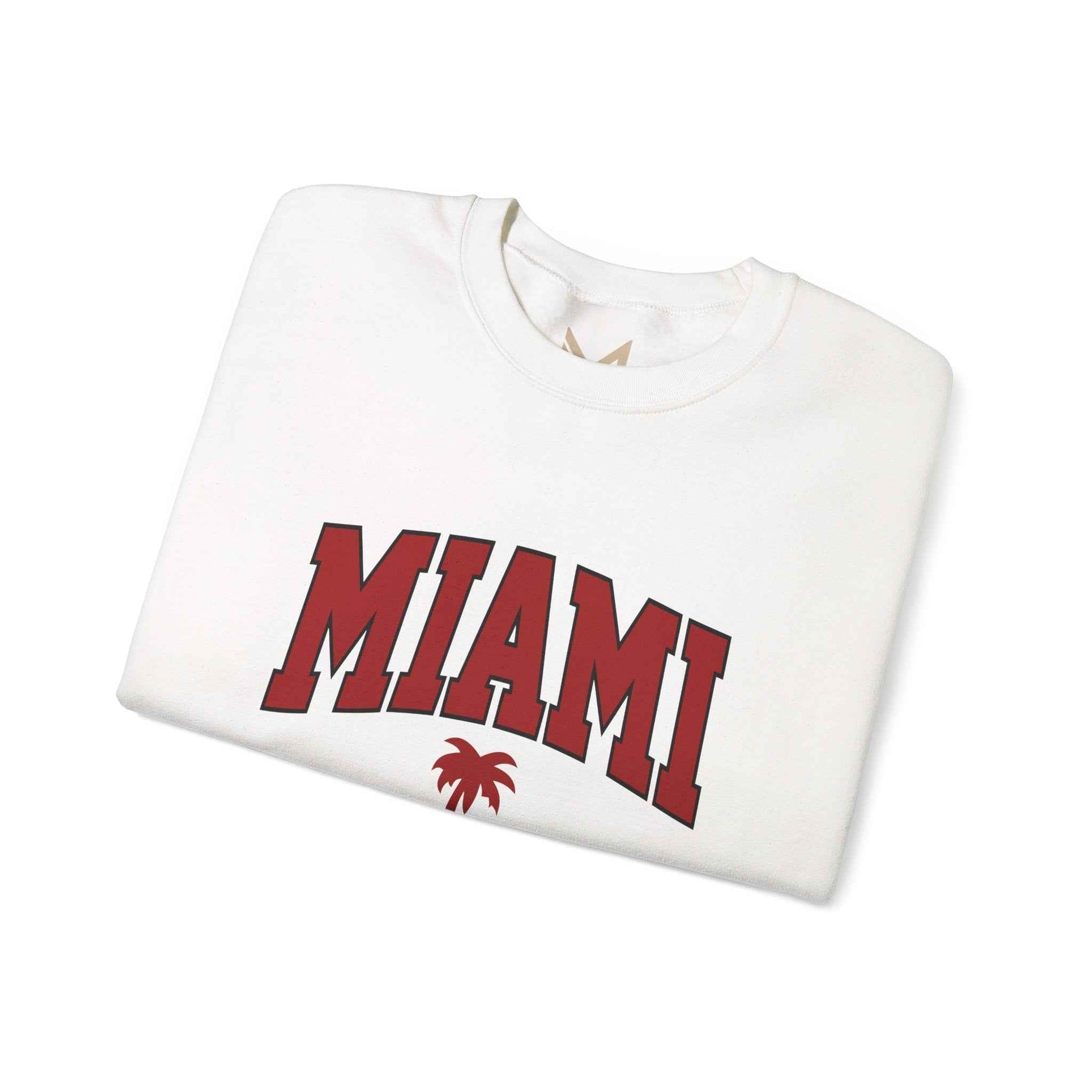 Miami Graphic Crewneck Sweatshirt, Unisex Sweatshirt, Cozy Miami Apparel, Casual Streetwear, Perfect Gift for Sport Lovers