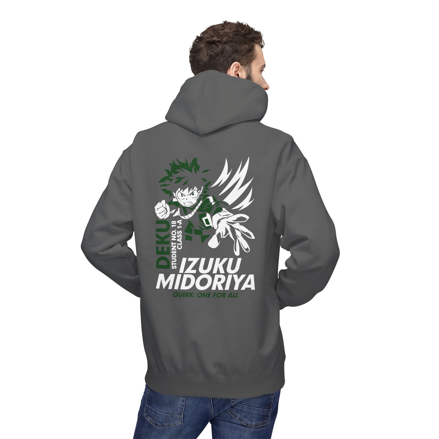 Izuku Midoriya 'Deku' Graphic Hoodie — My Hero Academia Anime Pullover