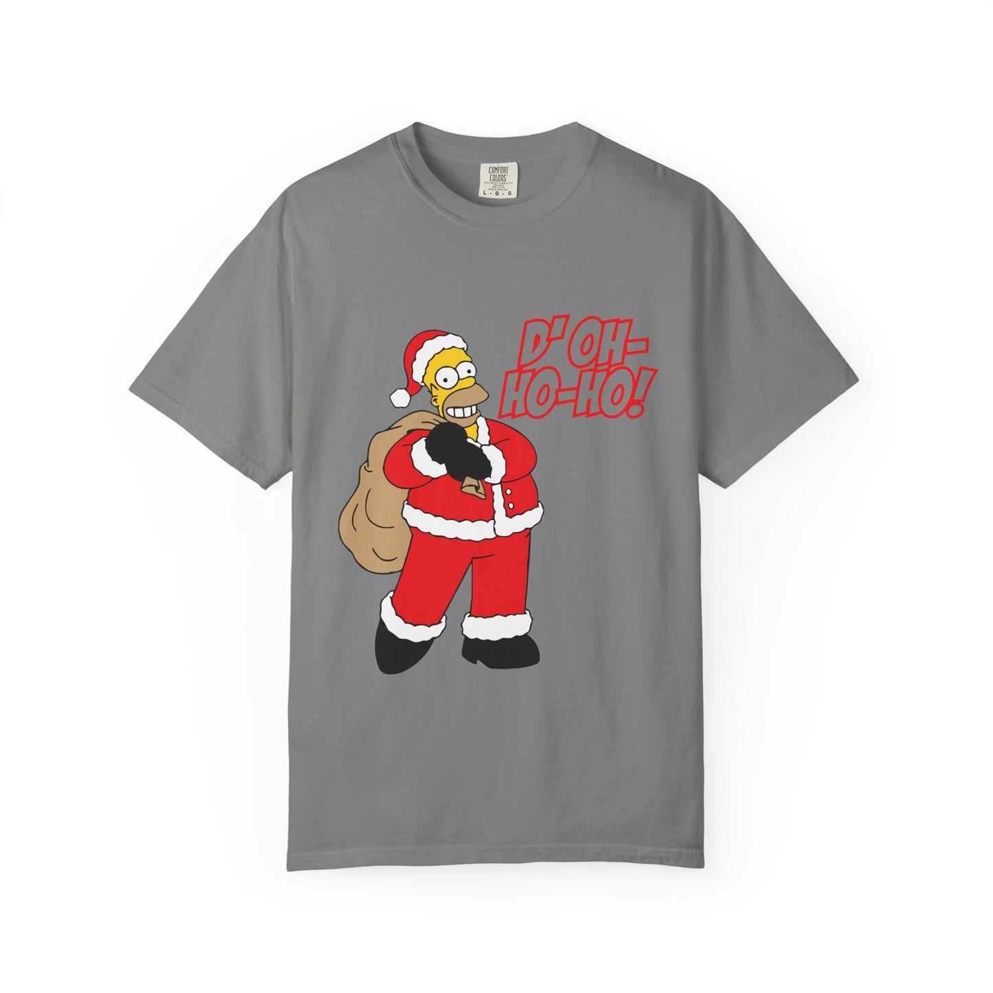 Holiday Cartoon Santa Tee — "D'oh-Ho-Ho!" Christmas T-Shirt Printify