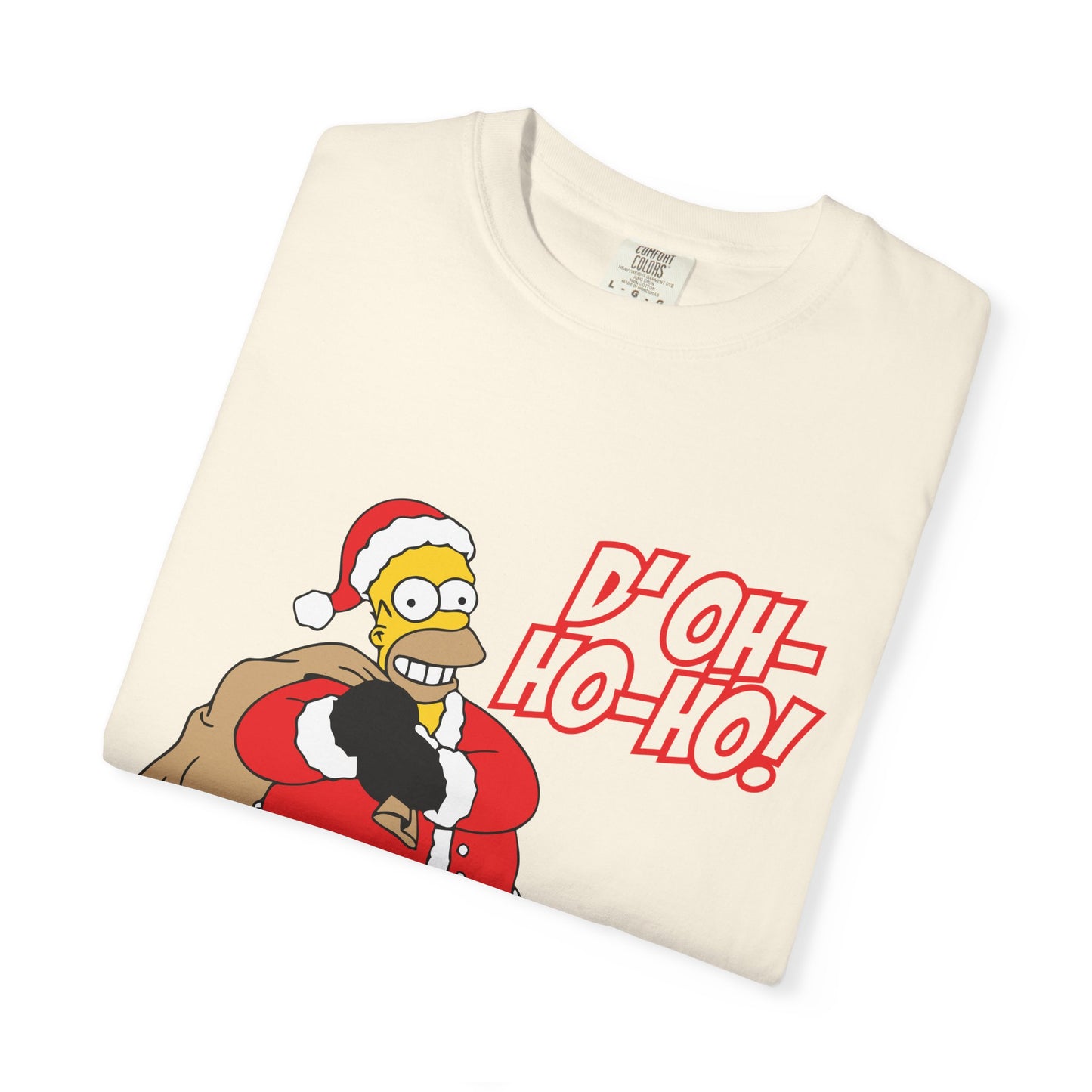 Holiday Cartoon Santa Tee — "D'oh-Ho-Ho!" Christmas T-Shirt Printify