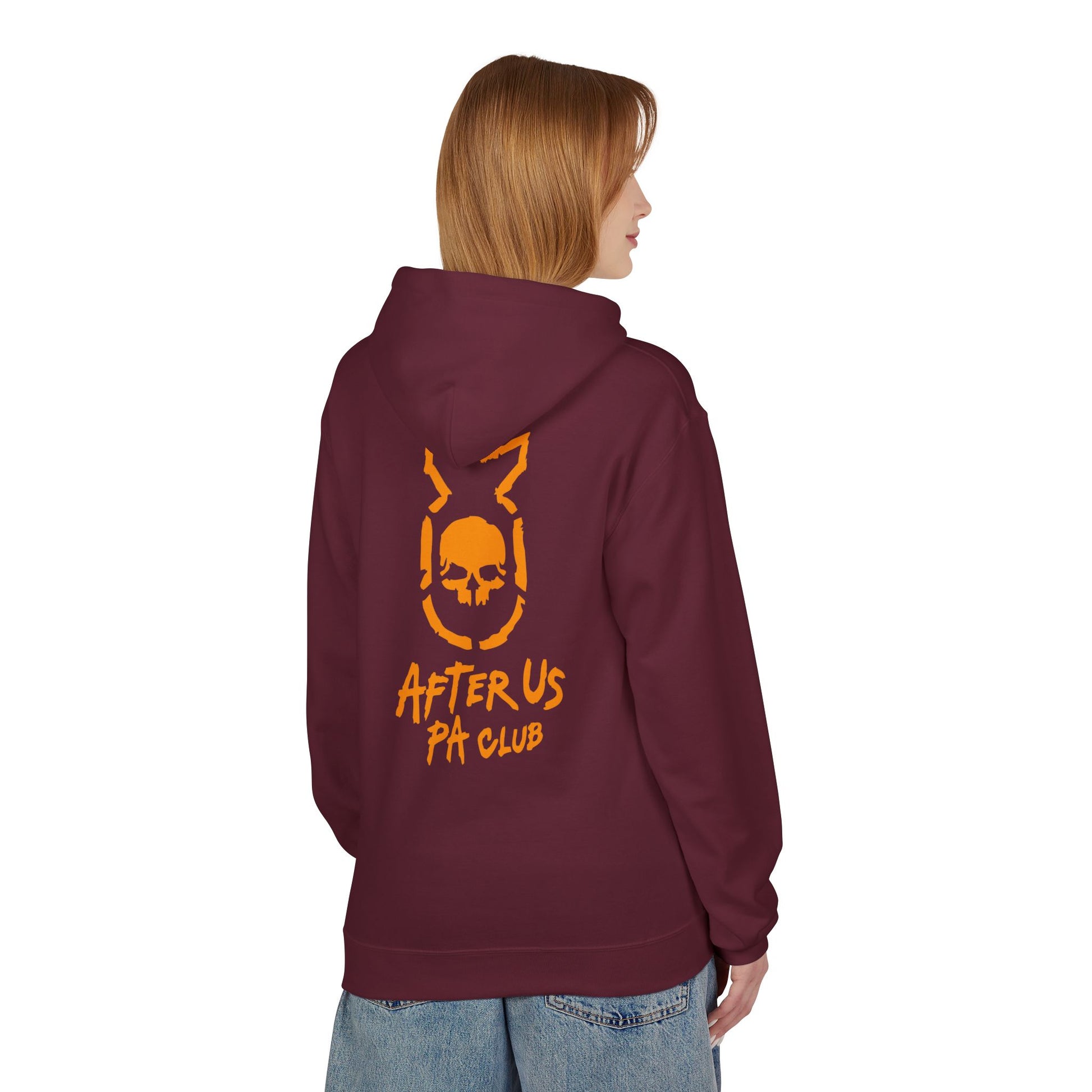Edgy Unisex Fleece Hoodie - After Us PA Club, Casual Streetwear, Gift for Music Lovers, Home Lounge Wear, Unique Graphic Design Printify