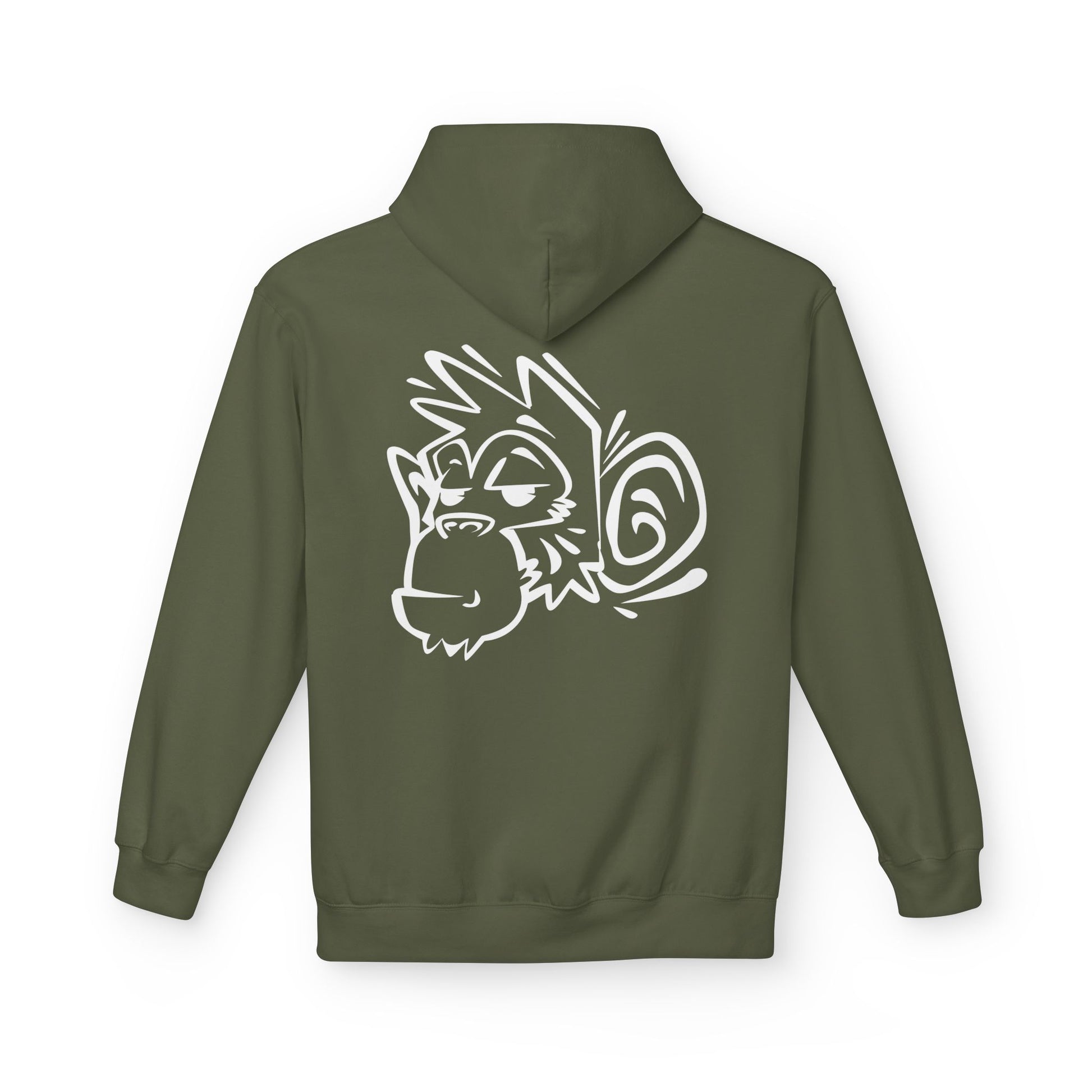 Stylish Unisex Fleece Hoodie with Unique Monkey Design - Perfect for Casual Wear, Gifts, Kids, Birthdays, and Events Printify