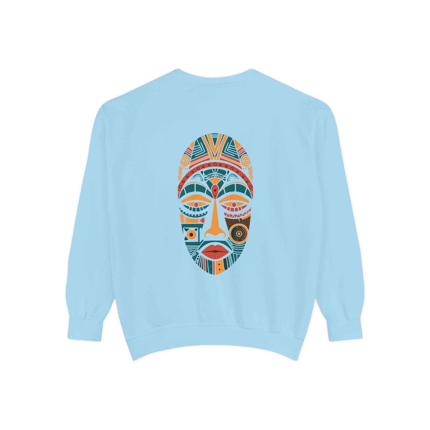 Artistic Unisex Sweatshirt - Colorful Face Design, Cozy Casual Wear, Perfect for Gifts, Fall Fashion, Unique Style