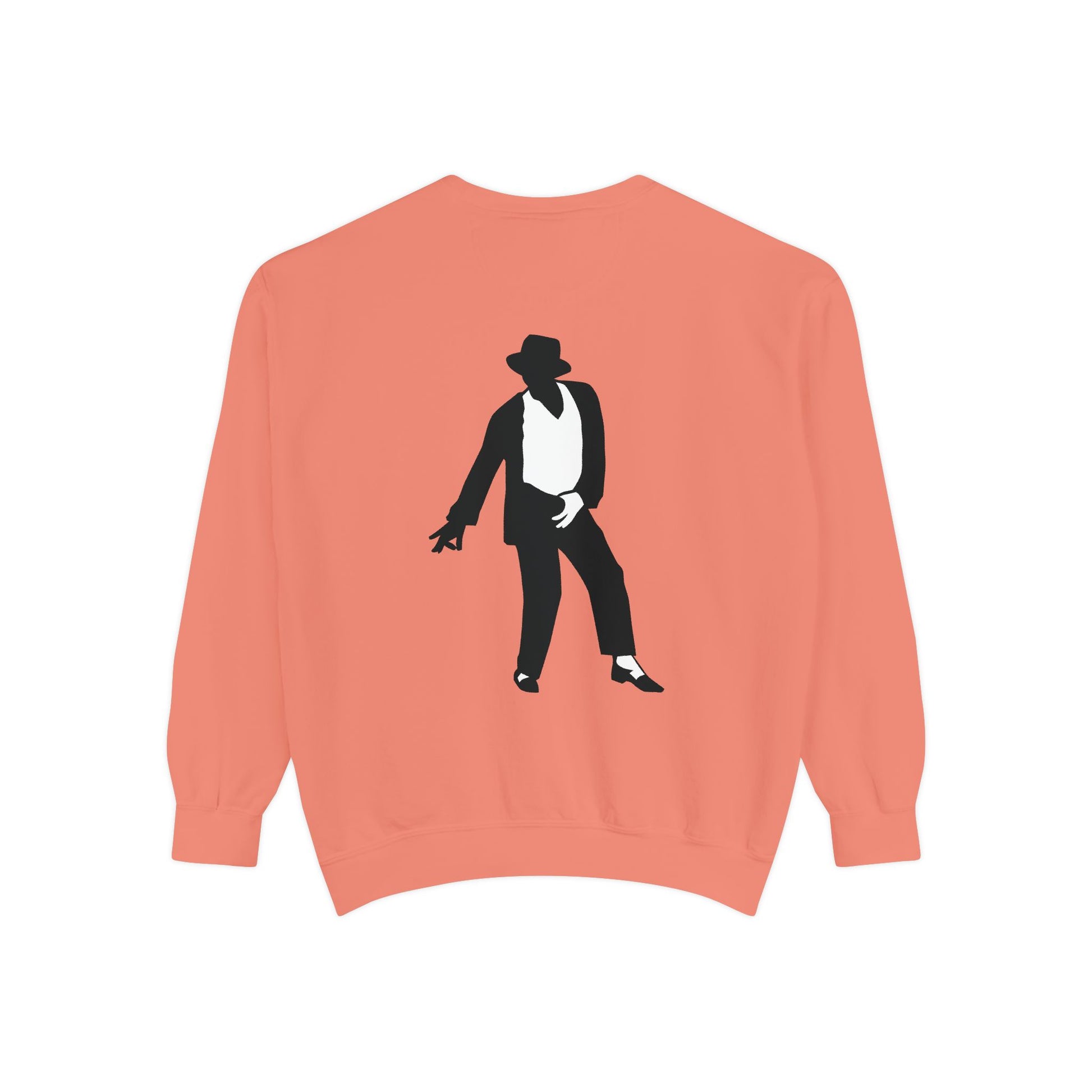 Stylish Unisex Garment-Dyed Sweatshirt, Casual Wear, Gift for Music Lovers, Retro Fashion, Unique Streetwear, Perfect for Parties,Michel jackson style sweatshirt,USA trend sweatshirt Printify