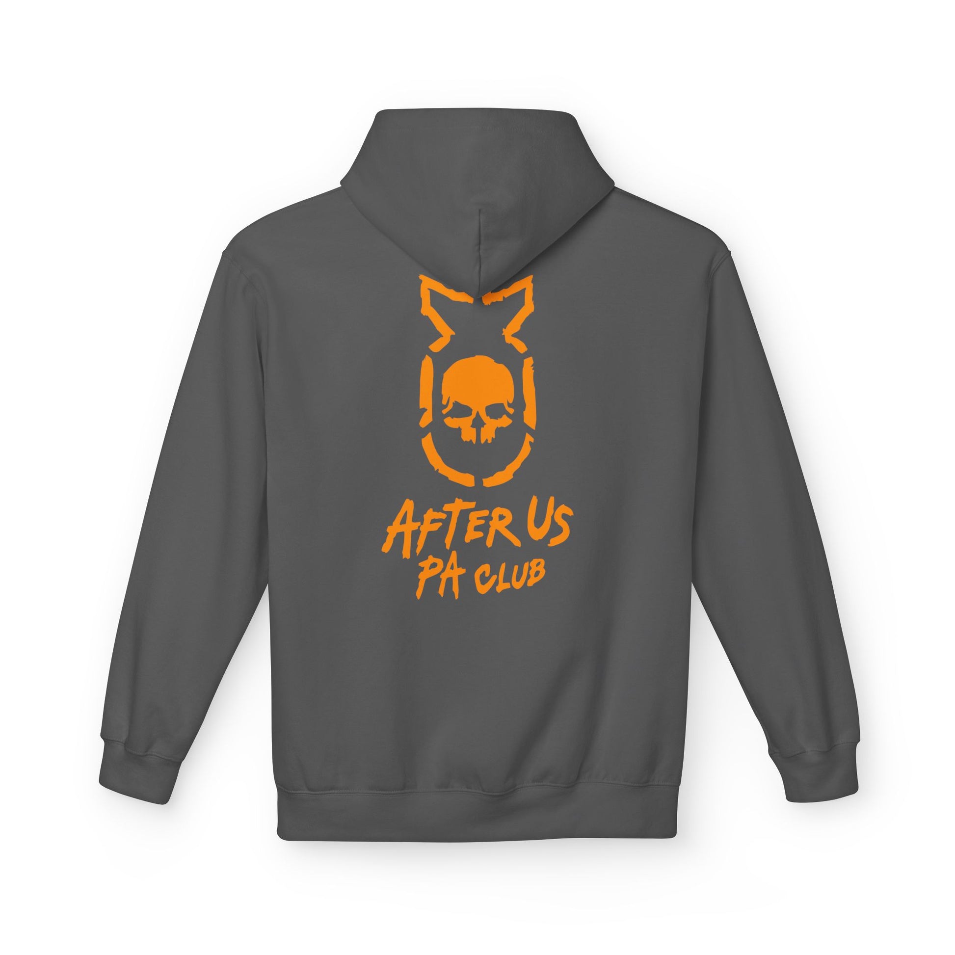 Edgy Unisex Fleece Hoodie - After Us PA Club, Casual Streetwear, Gift for Music Lovers, Home Lounge Wear, Unique Graphic Design Printify