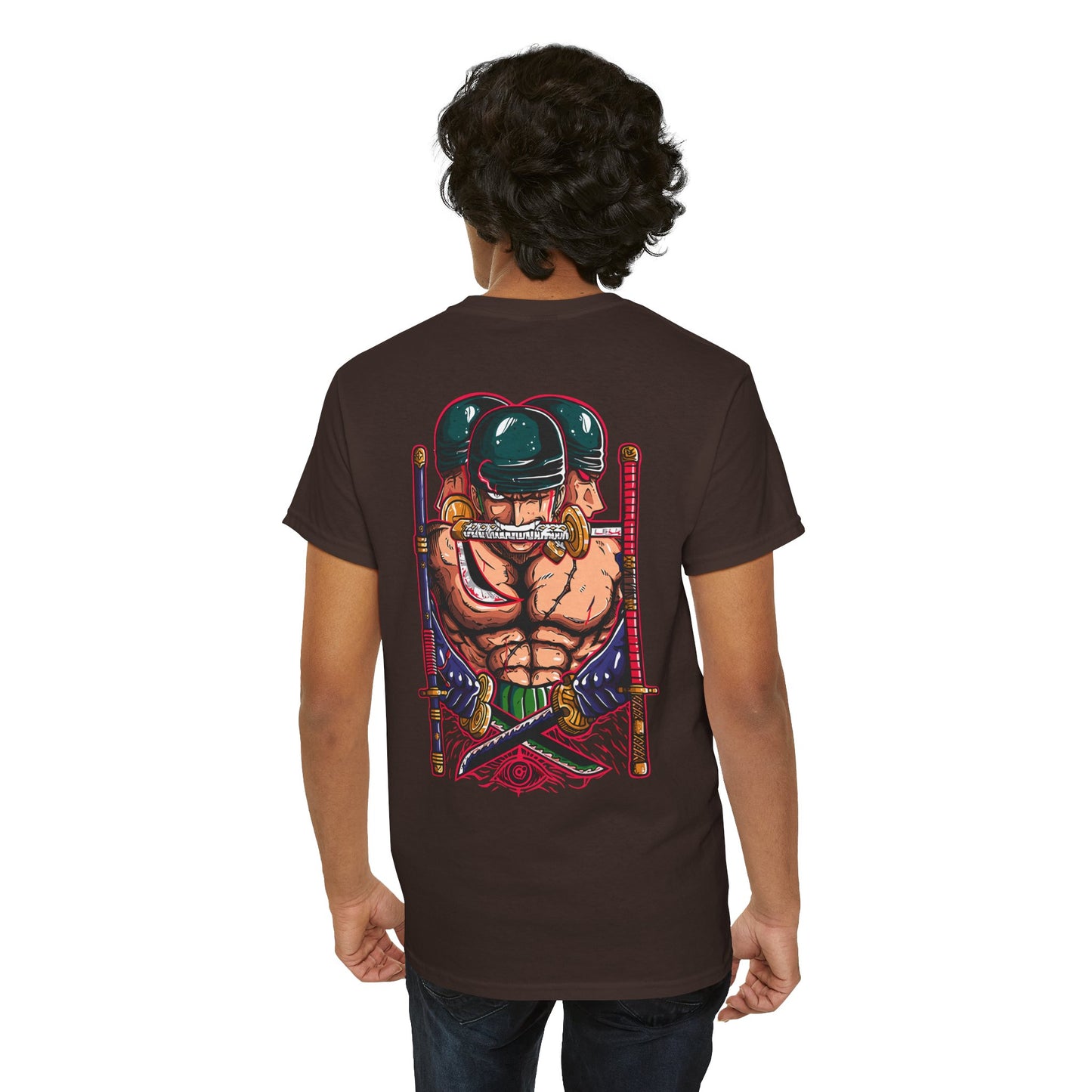Samurai Warrior Graphic Tee — Bold Back-Print Anime Inspired T-Shirt