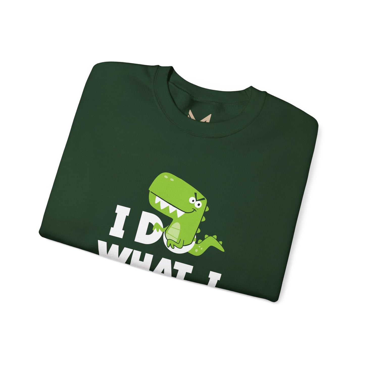 Dinosaur Quote Sweatshirt, Funny Crewneck, Gifts for Kids & Teens, Birthday or Holiday Apparel, Cute Graphic Sweater Printify