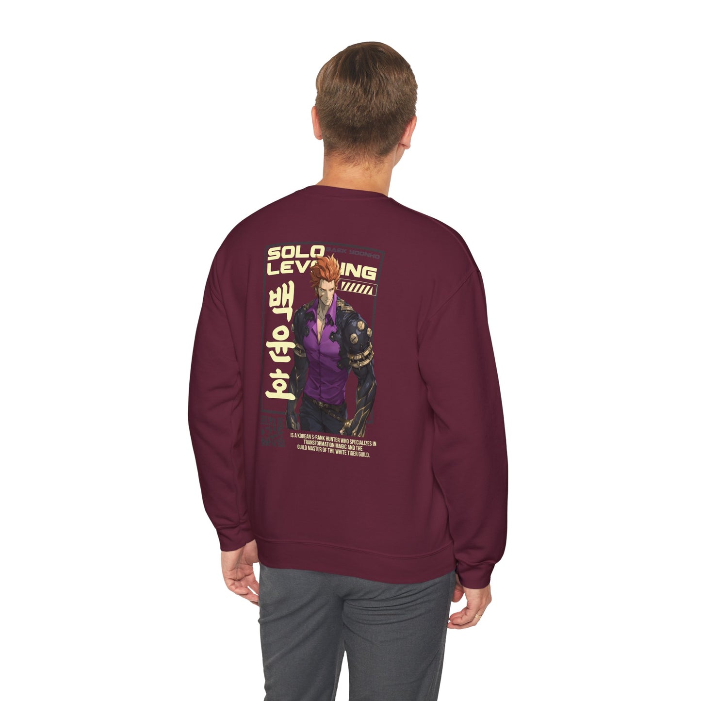 Solo Leveling Crewneck Sweatshirt — Anime Character Graphic Pullover