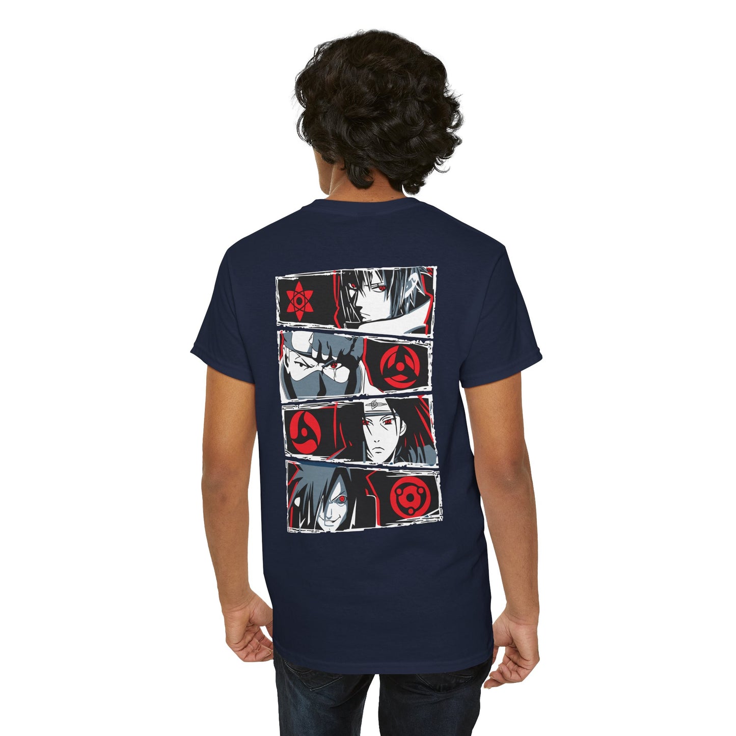 Anime Eyes Graphic Tee — Manga Character Panel Back Print