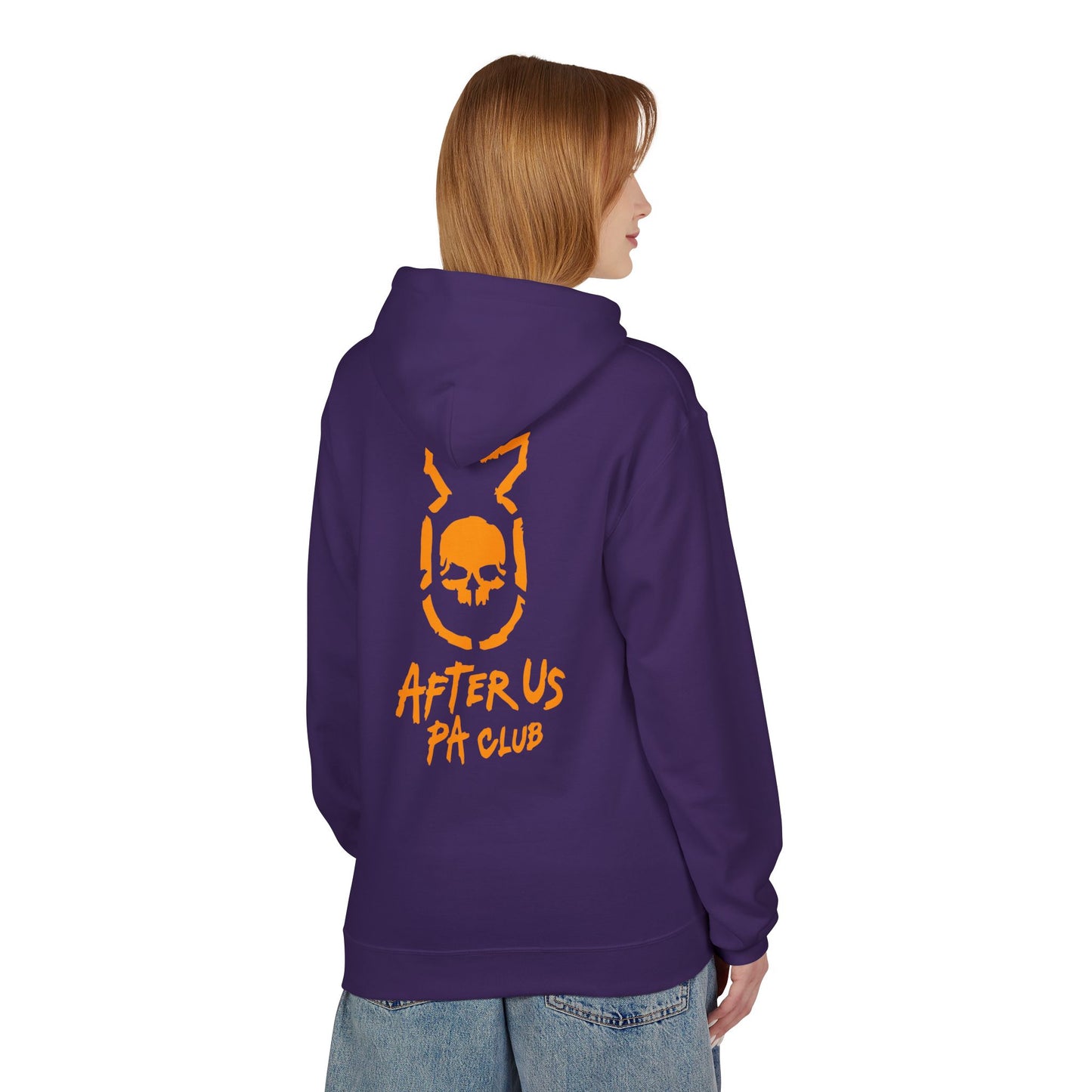 Edgy Unisex Fleece Hoodie - After Us PA Club, Casual Streetwear, Gift for Music Lovers, Home Lounge Wear, Unique Graphic Design Printify