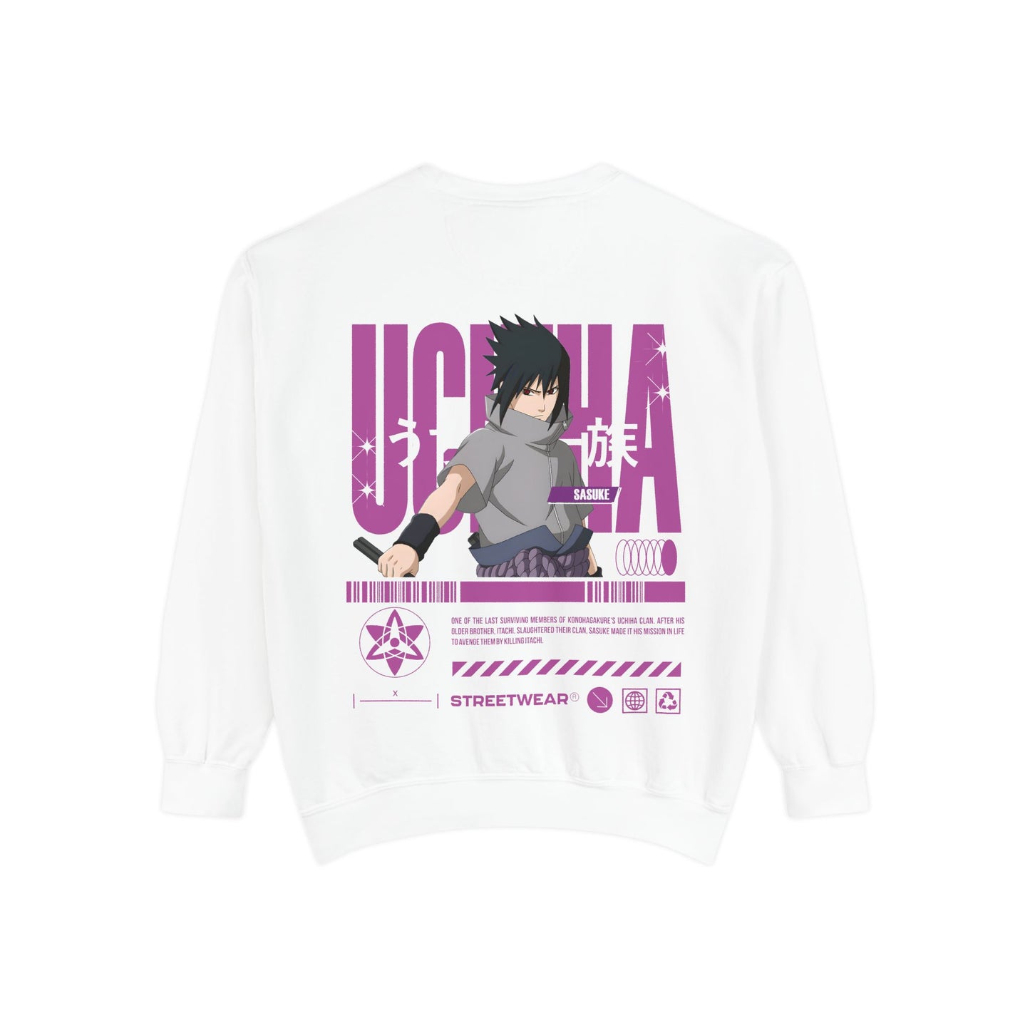 Sweatshirt - Uchiha Sasuke Anime Streetwear Printify