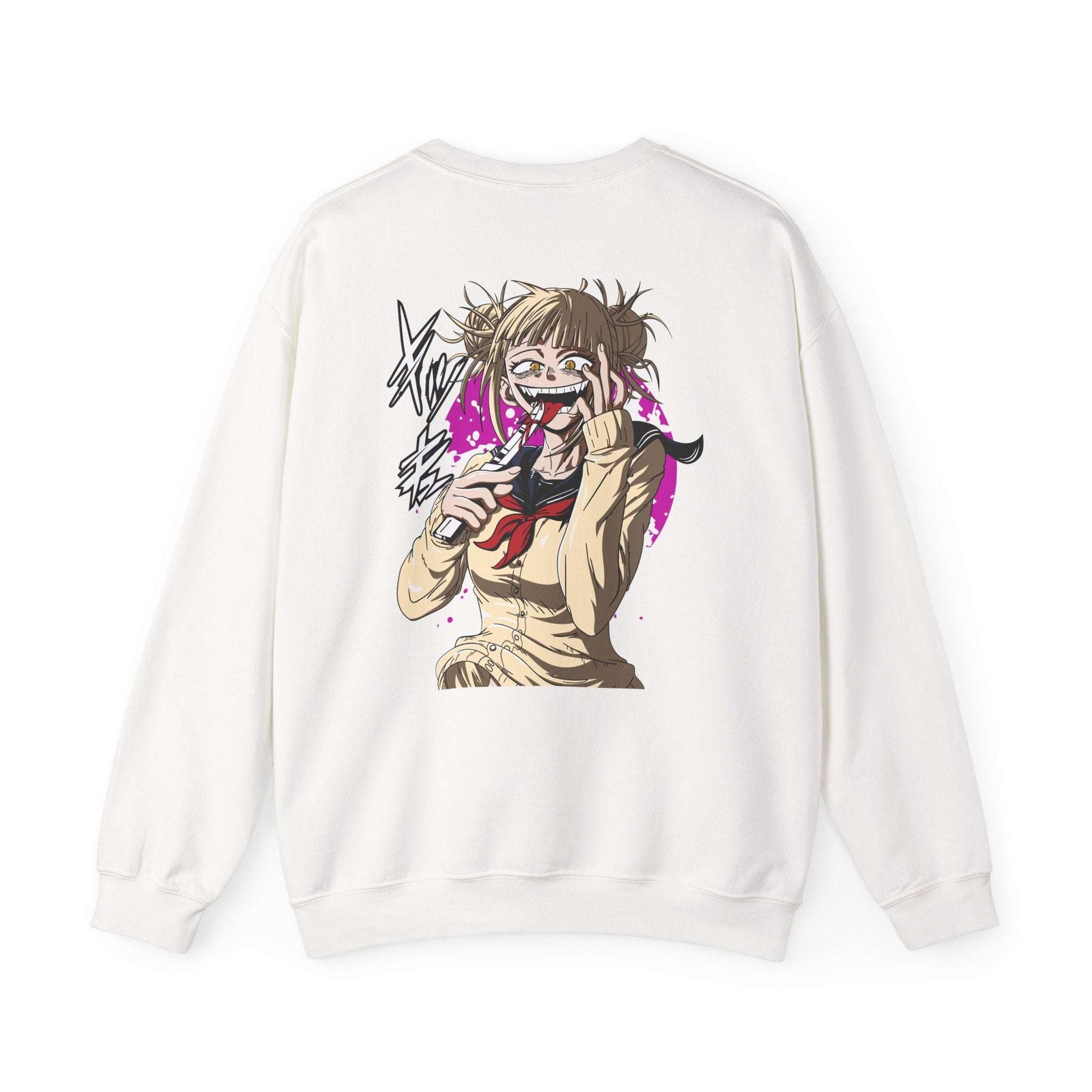 Anime Graphic Crewneck Sweatshirt — Toga Himiko Illustration & Japanese Logo Maklenn Anime Graphic Crewneck Sweatshirt — Toga Himiko Illustration & Japanese Logo Sweatshirt Maklenn www.maklenn.com India 33.23
