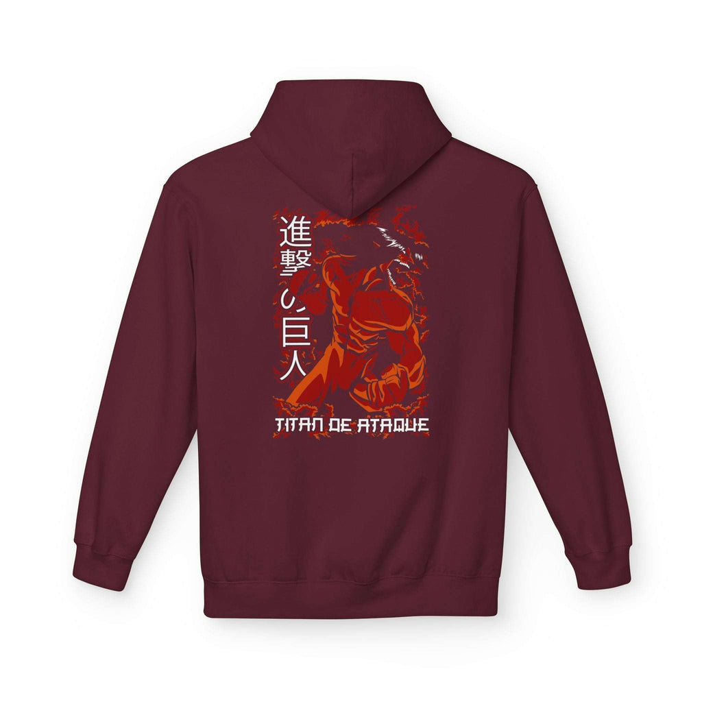 Titan de Attaque - Attack on Titan Maklenn Titan de Attaque - Attack on Titan Hoodie Maklenn www.maklenn.com India 39.87