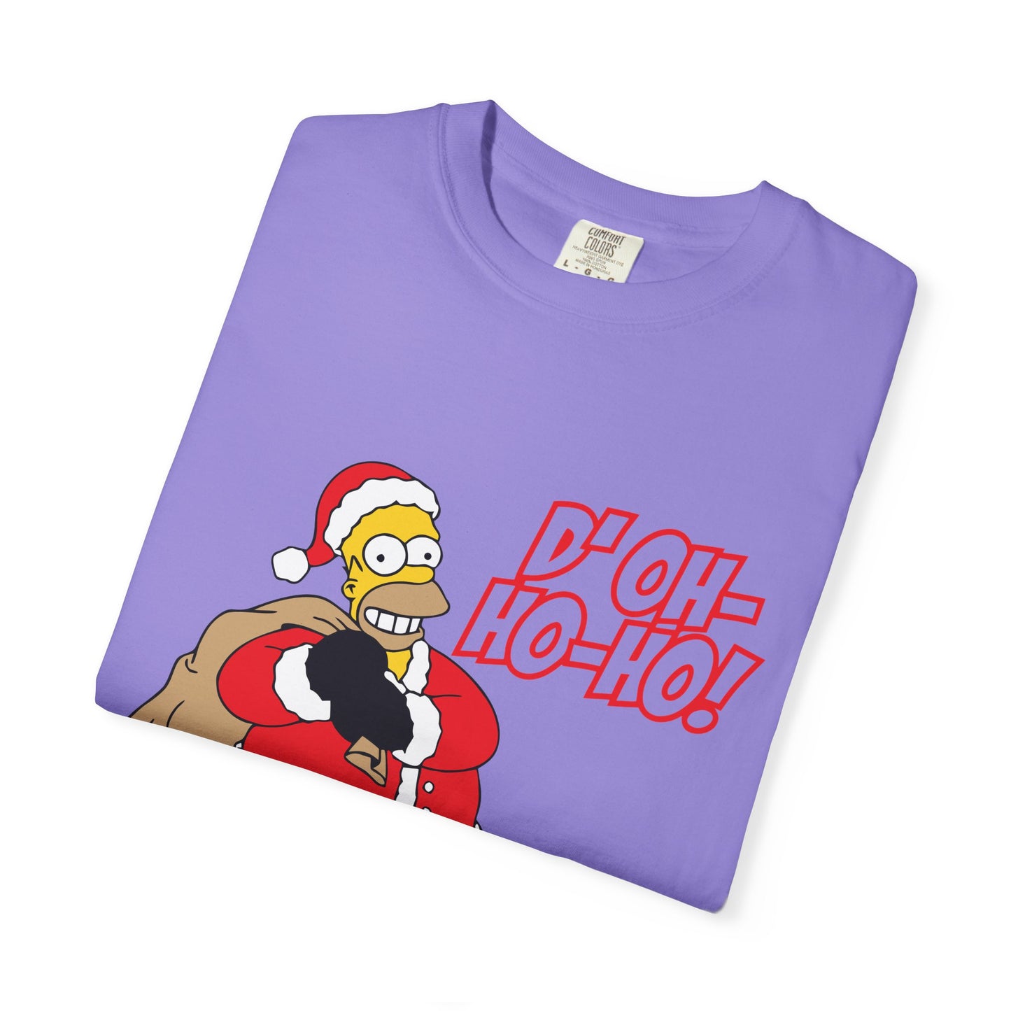 Holiday Cartoon Santa Tee — "D'oh-Ho-Ho!" Christmas T-Shirt Printify