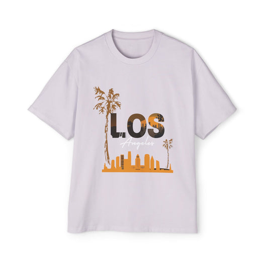 LA Oversized Tee - Casual Urban Wear, Gift for Him, Street Style, Summer Vibes, Travel Outfit, Comfortable Daily Wear - Maklenn