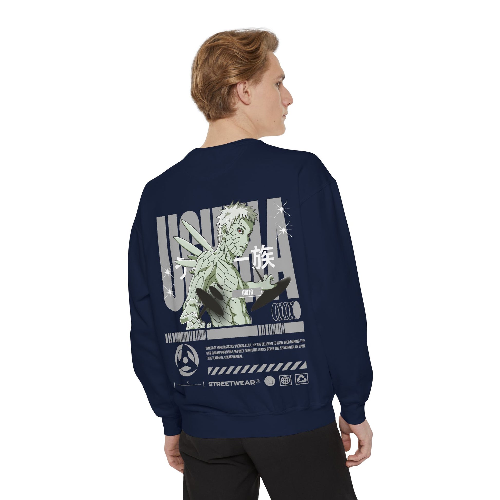 Anime Streetwear Sweatshirt - Uchiha Obito Design Printify