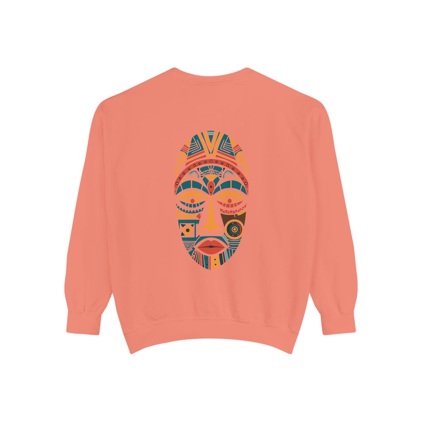 Artistic Unisex Sweatshirt - Colorful Face Design, Cozy Casual Wear, Perfect for Gifts, Fall Fashion, Unique Style Printify