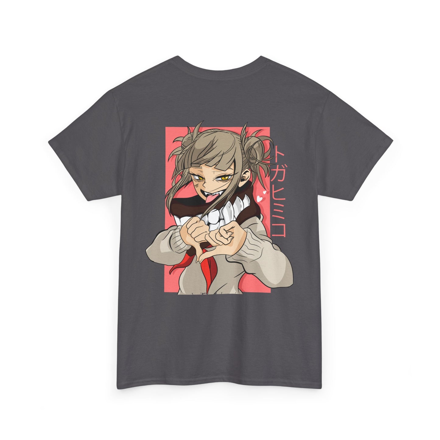 Anime Character Tee — Cute Girl Heart Gesture Graphic T-Shirt
