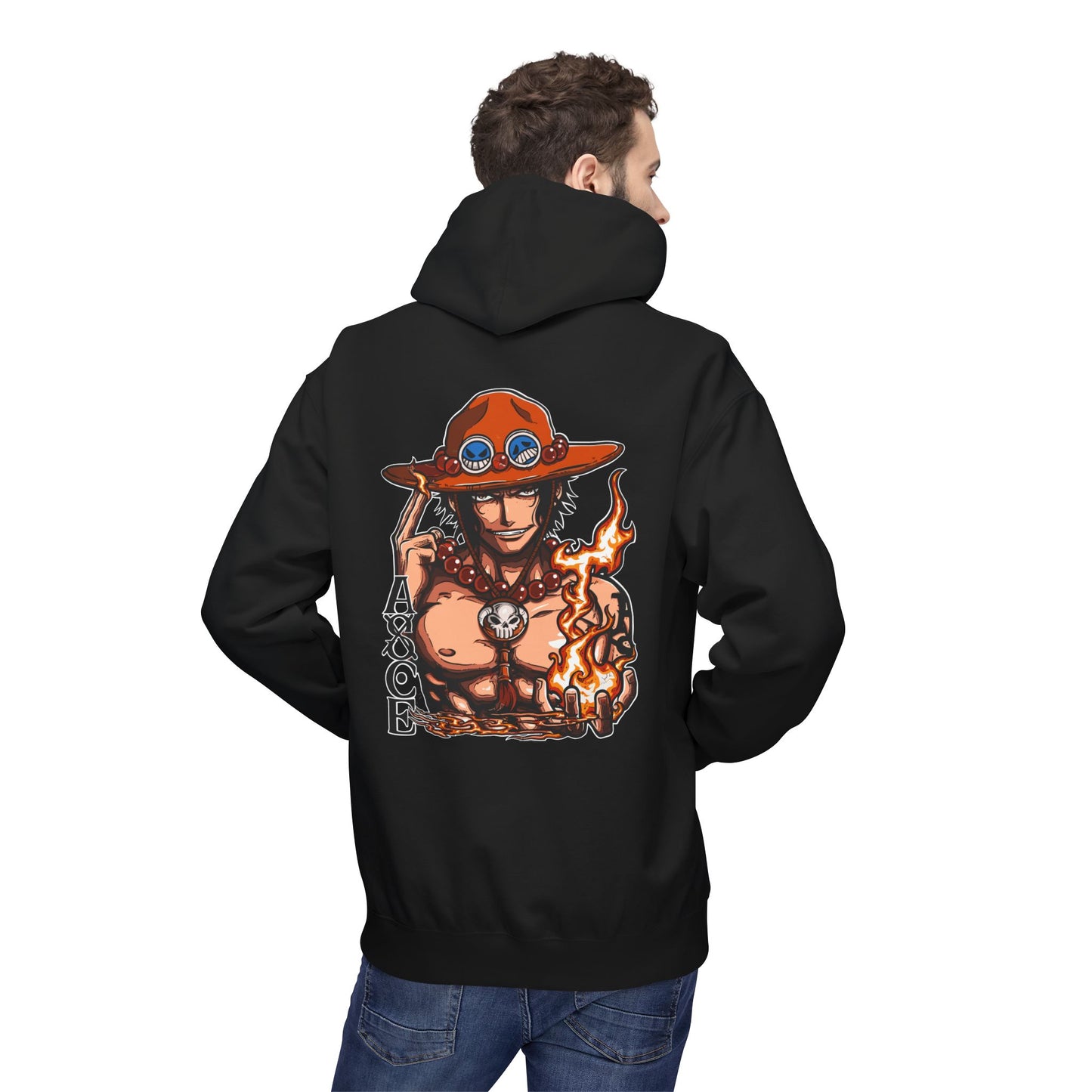 Ace Flame Hoodie — One Piece Anime Pullover