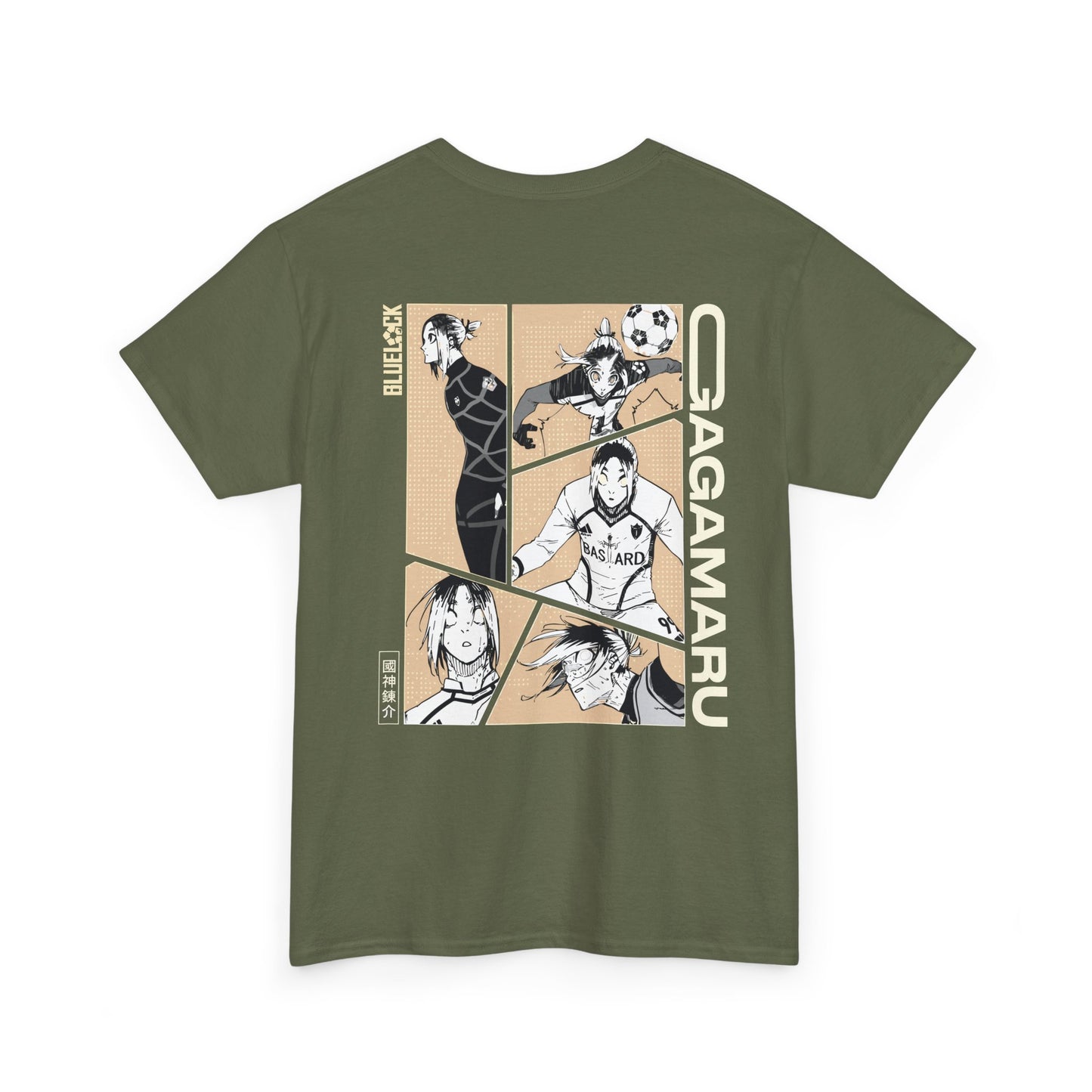 Gagamaru "Wall" Blue Lock Heavyweight Tee | Maklenn