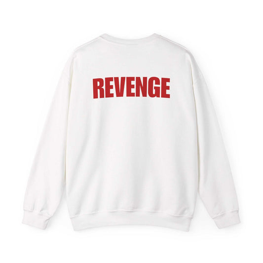 Sweatshirt — 'REVENGE' Bold Back Print Crewneck Sweatshirt Maklenn Sweatshirt — 'REVENGE' Bold Back Print Crewneck Sweatshirt Sweatshirt Maklenn www.maklenn.com India 37.68