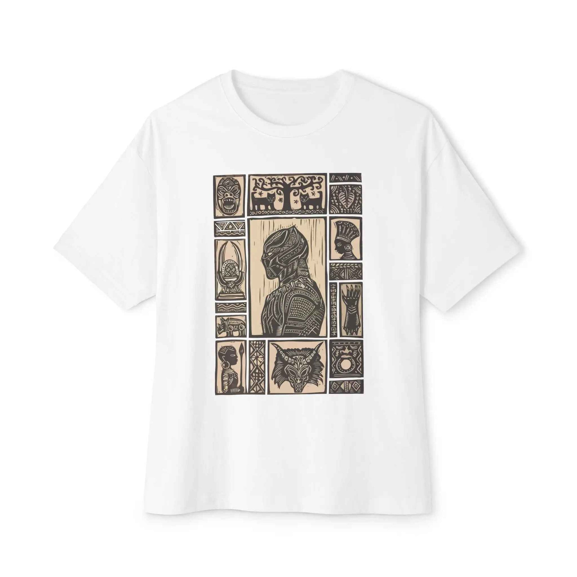 Artistic Oversized Boxy Tee with Unique Design | Unisex Graphic Shirt for Comfortable Streetwear and Casual Outfits
