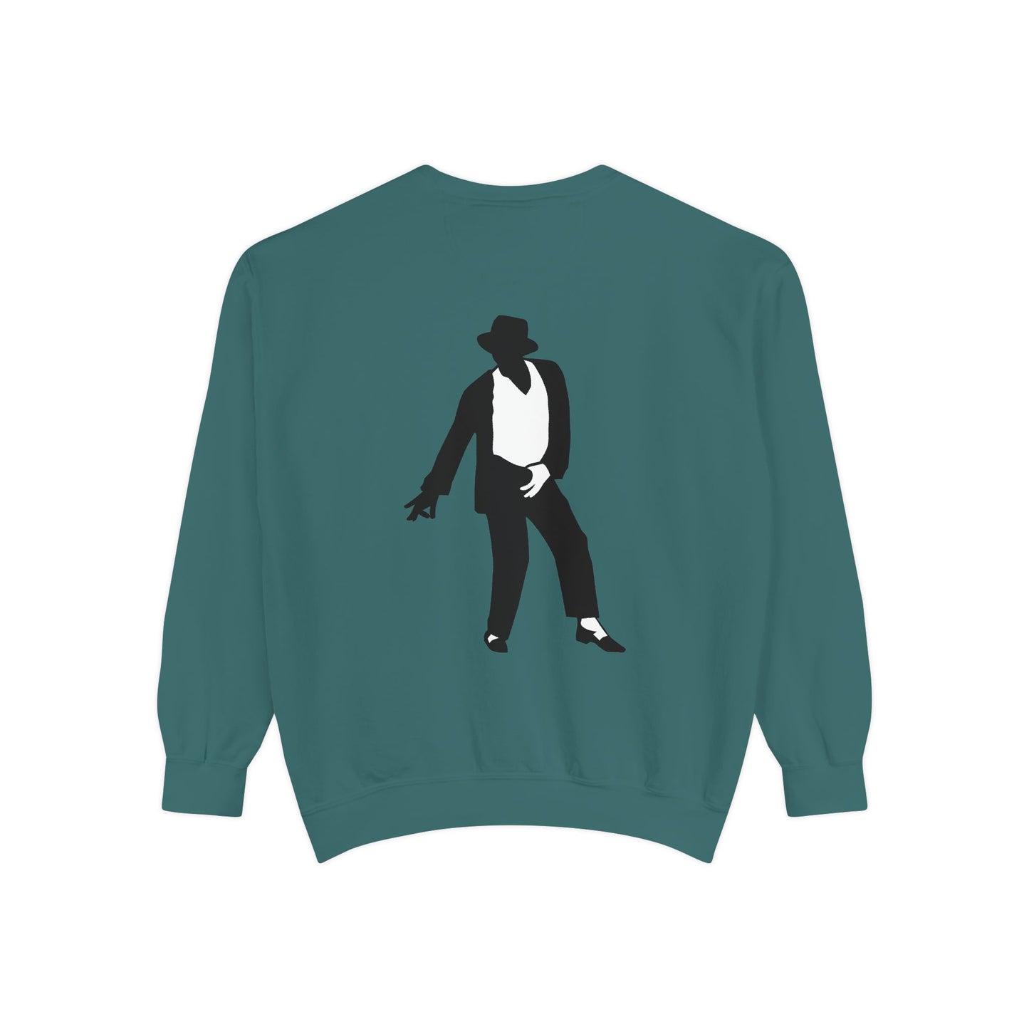 Stylish Unisex Garment-Dyed Sweatshirt, Casual Wear, Gift for Music Lovers, Retro Fashion, Unique Streetwear, Perfect for Parties,Michel jackson style sweatshirt,USA trend sweatshirt Printify