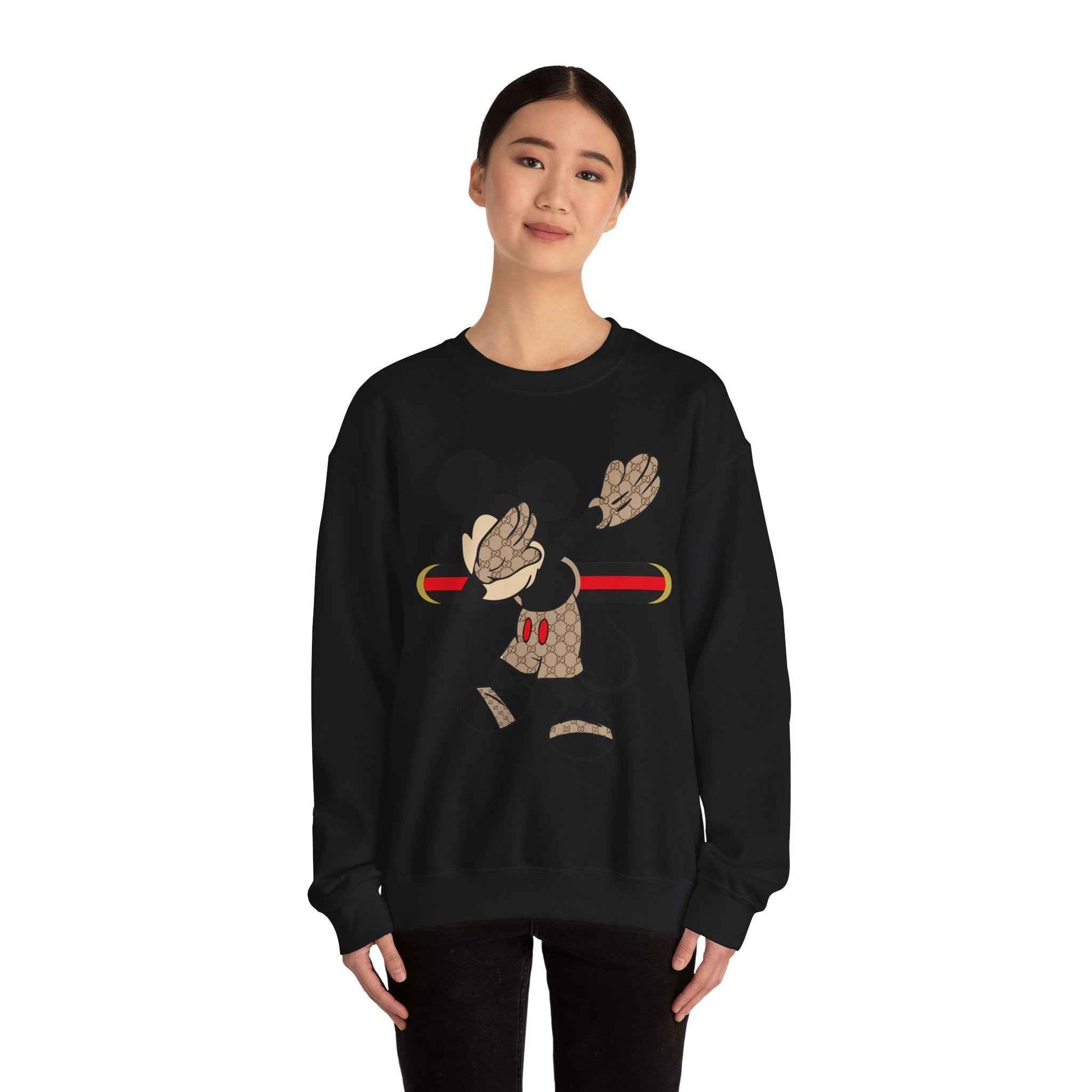 Mickey Mouse Graphic Crewneck Sweatshirt, Unisex Warm Casual Wear, Perfect for Disney Fans, Gift for Birthdays, Cozy Lounge Top