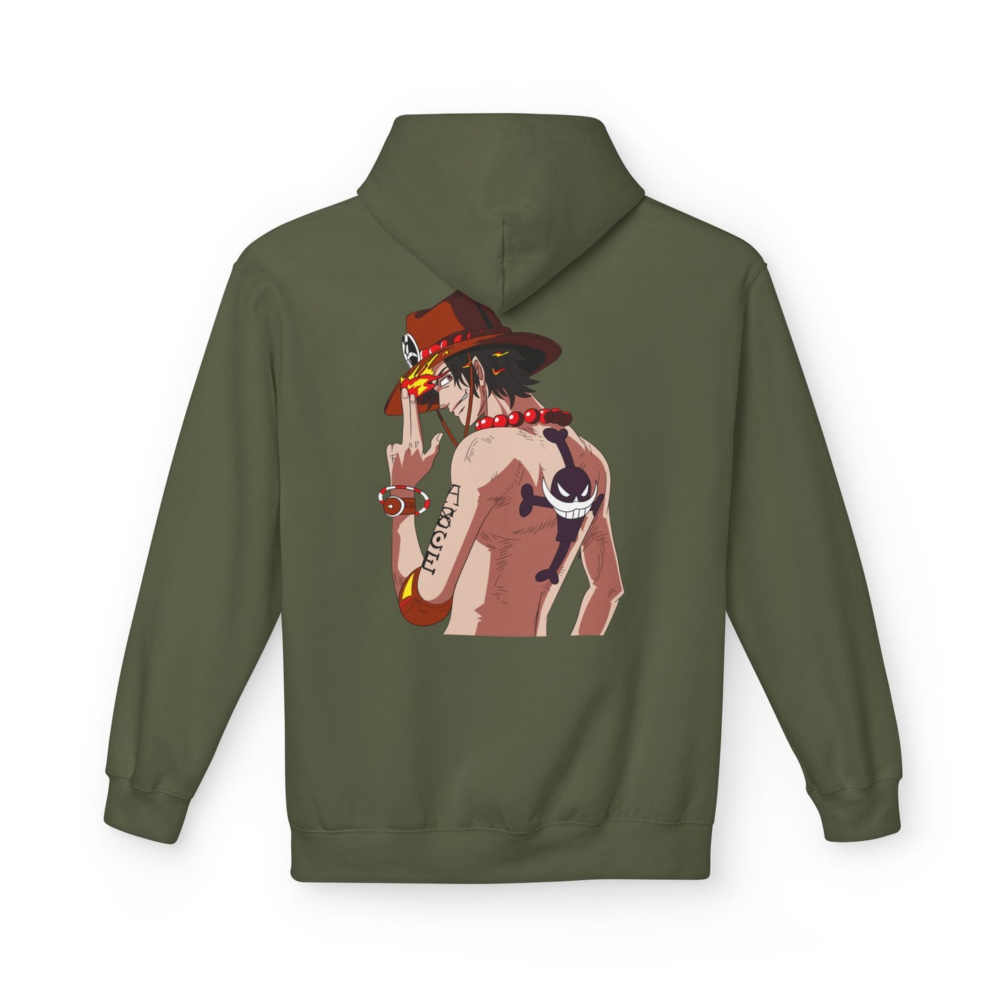 One Piece Ace Graphic Hoodie — Anime Pirate Crew Sweatshirt