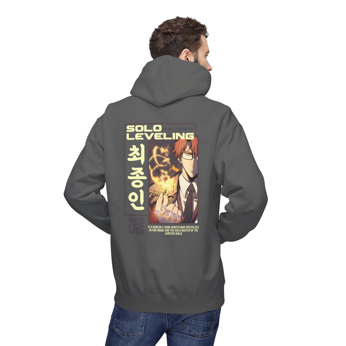 Solo Leveling Hoodie — Anime Graphic Pullover with Sung Jin-Woo Art