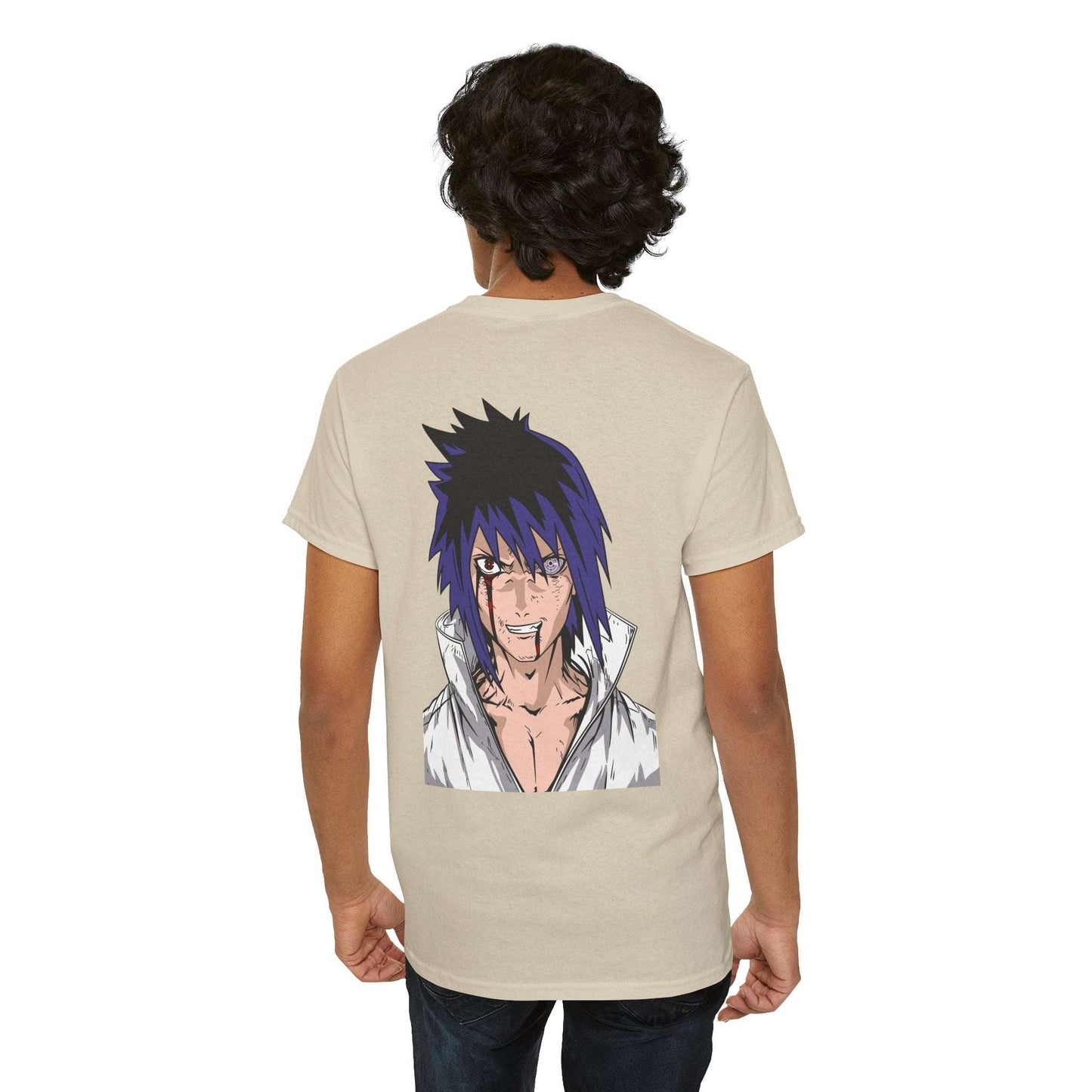 Anime Character Graphic Tee — Blue-Haired Manga Hero Back Print Maklenn Anime Character Graphic Tee — Blue-Haired Manga Hero Back Print T-Shirt Maklenn www.maklenn.com India 21.80