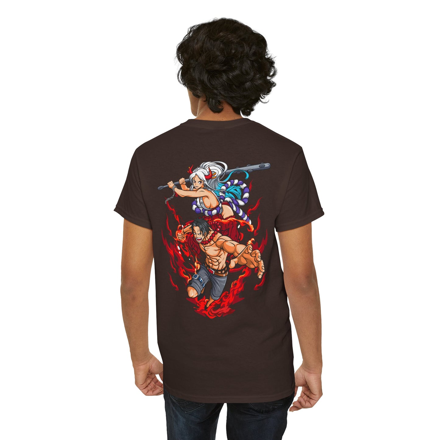 One Piece Anime T-Shirt — Luffy & Whitebeard Battle Graphic Tee