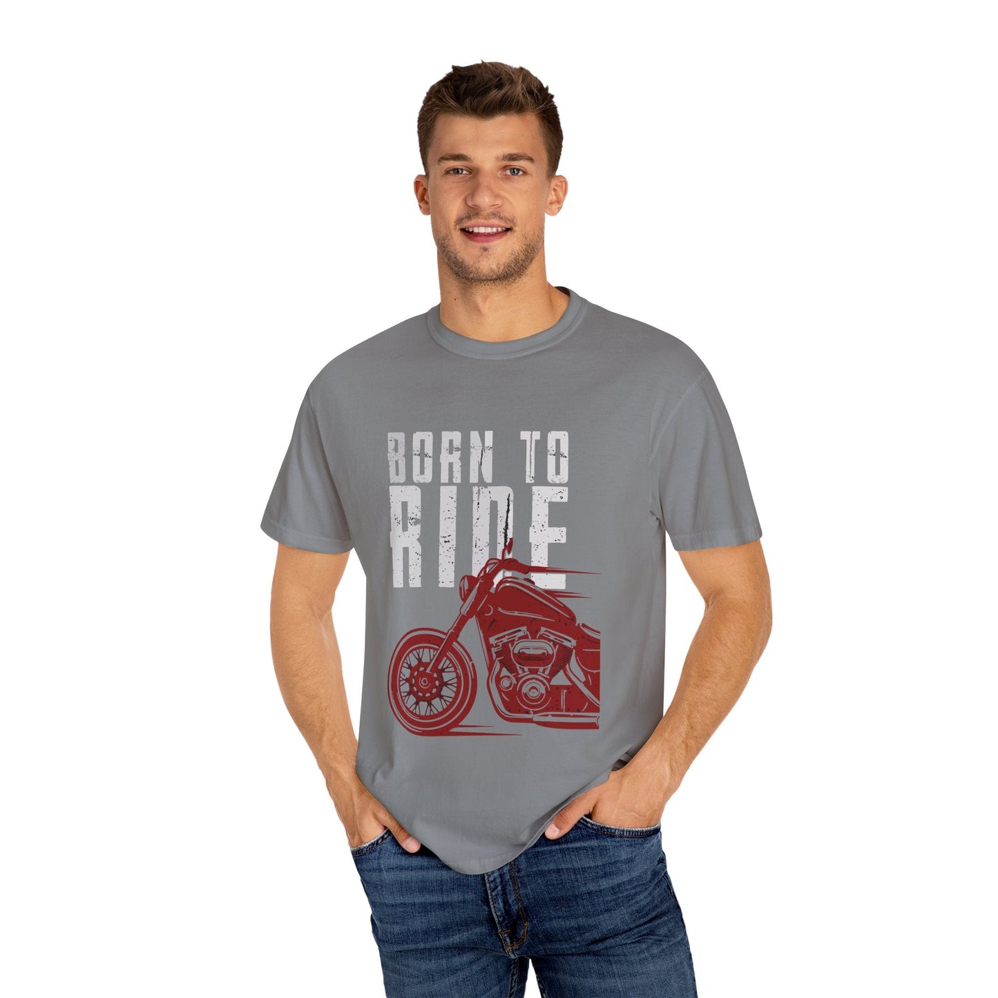 Born to Ride Motorcycle T-Shirt, Unisex Tee, Biker Apparel, Gift for Motorcycle Lovers, Casual Wear, Adventure Enthusiast Shirt - Maklenn