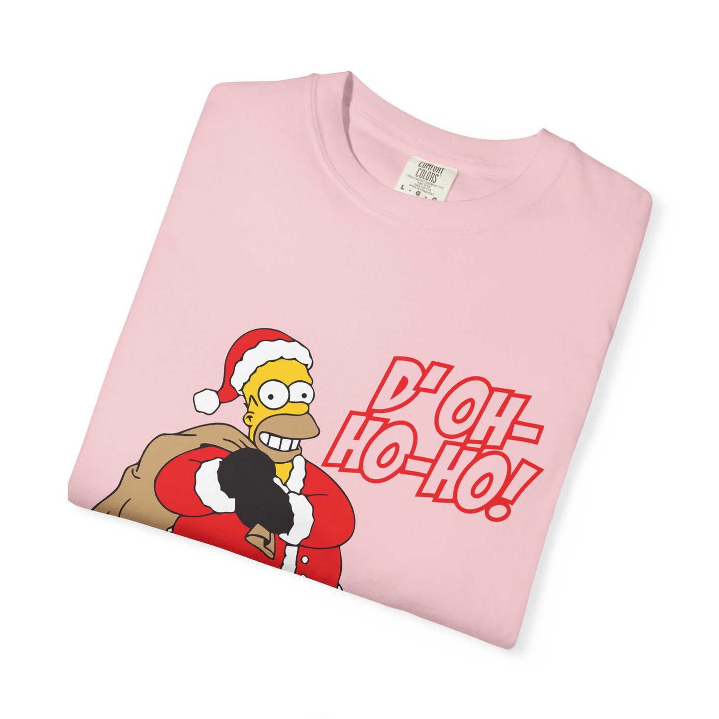 Holiday Cartoon Santa Tee — "D'oh-Ho-Ho!" Christmas T-Shirt Printify