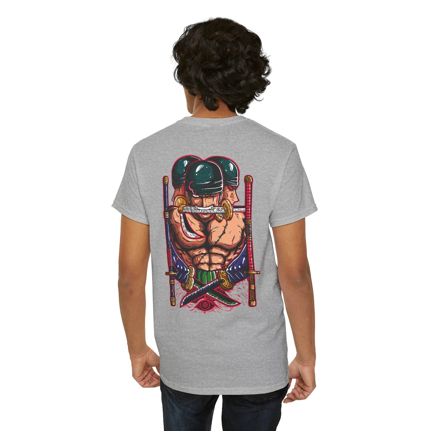 Samurai Warrior Graphic Tee — Bold Back-Print Anime Inspired T-Shirt