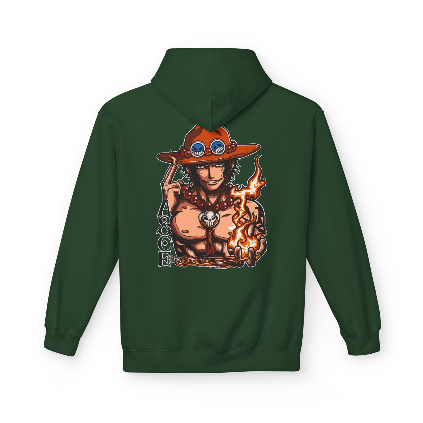 Ace Flame Hoodie — One Piece Anime Pullover