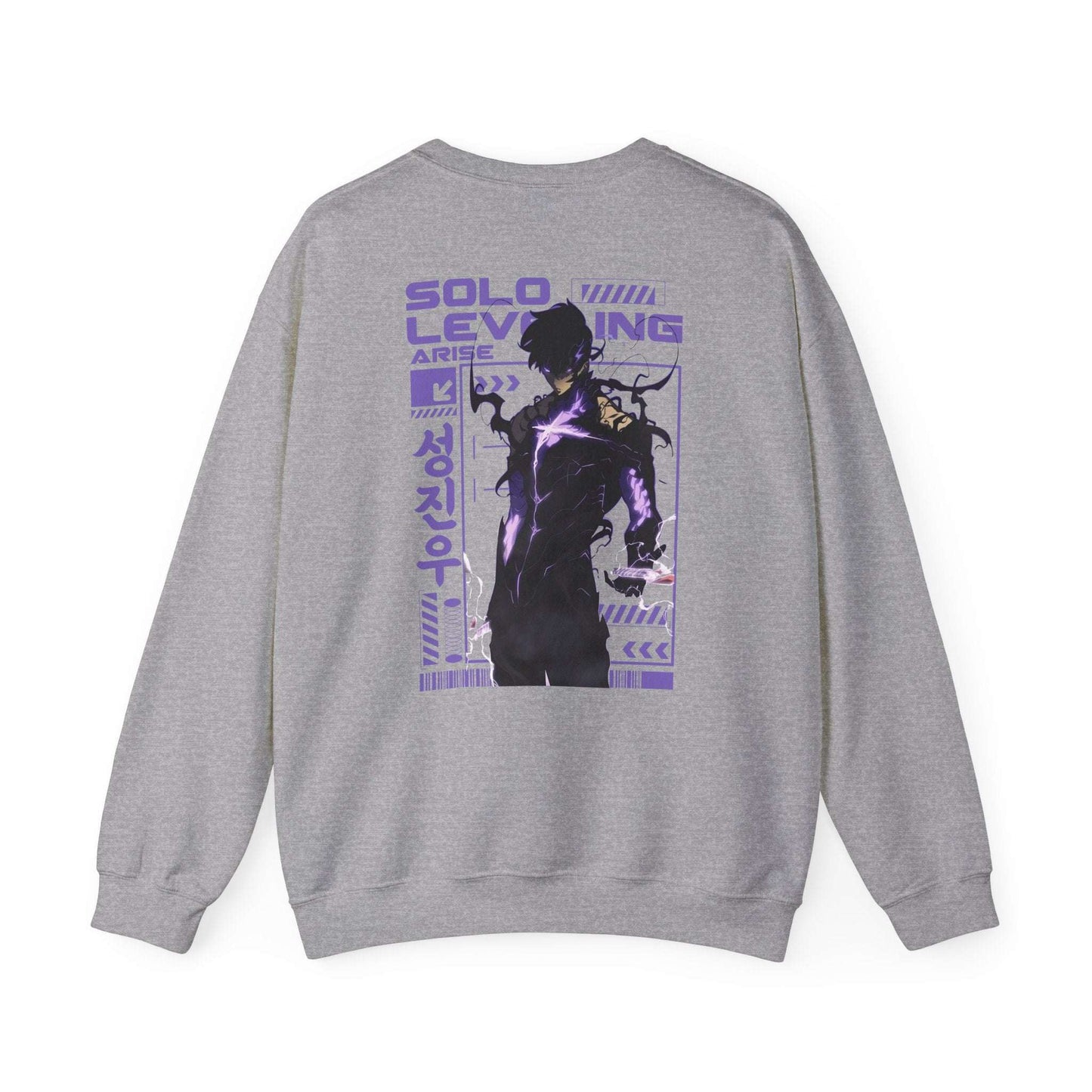 Solo Leveling Crewneck Sweatshirt — Anime Graphic Pullover (Front Logo, Back Archer Silhouette) Maklenn Solo Leveling Crewneck Sweatshirt — Anime Graphic Pullover (Front Logo, Back Archer Silhouette) Sweatshirt Maklenn www.maklenn.com India