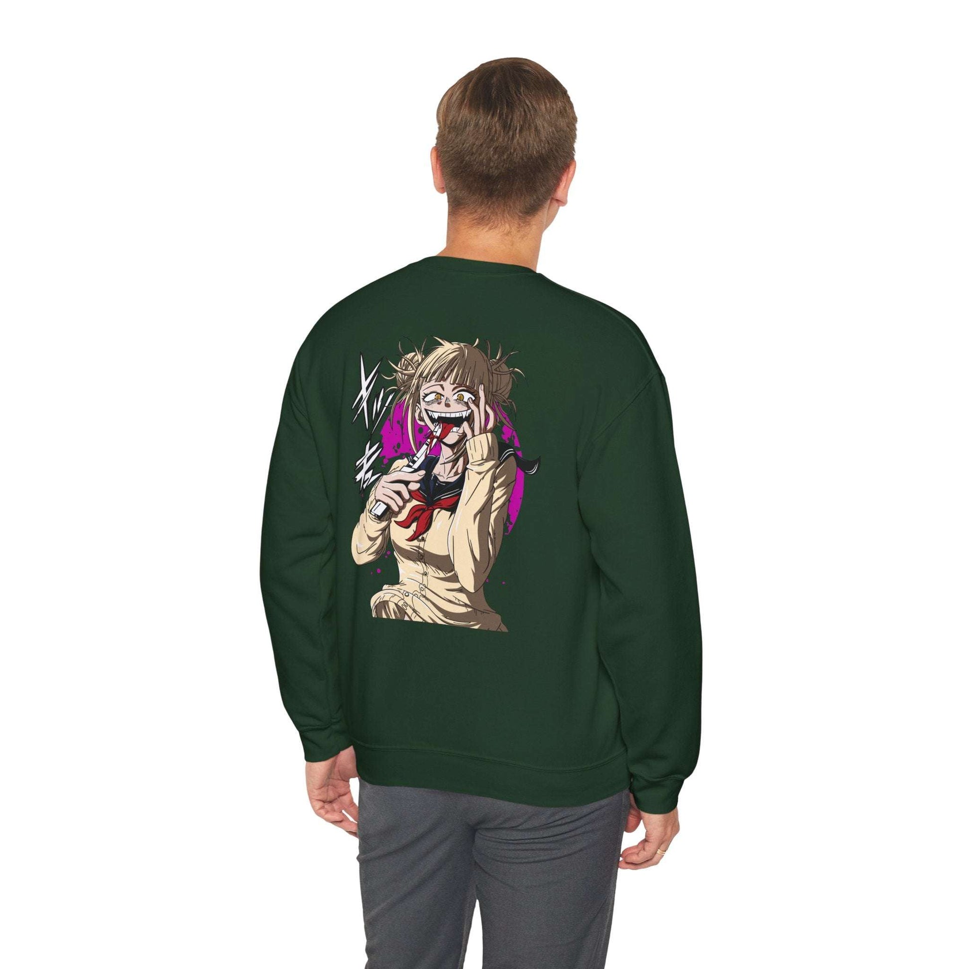 Anime Graphic Crewneck Sweatshirt — Toga Himiko Illustration & Japanese Logo Maklenn Anime Graphic Crewneck Sweatshirt — Toga Himiko Illustration & Japanese Logo Sweatshirt Maklenn www.maklenn.com India 33.23