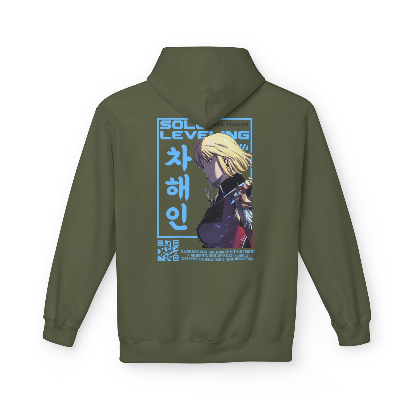 Hoodie — Solo Leveling Anime Graphic Pullover (Korean Text)