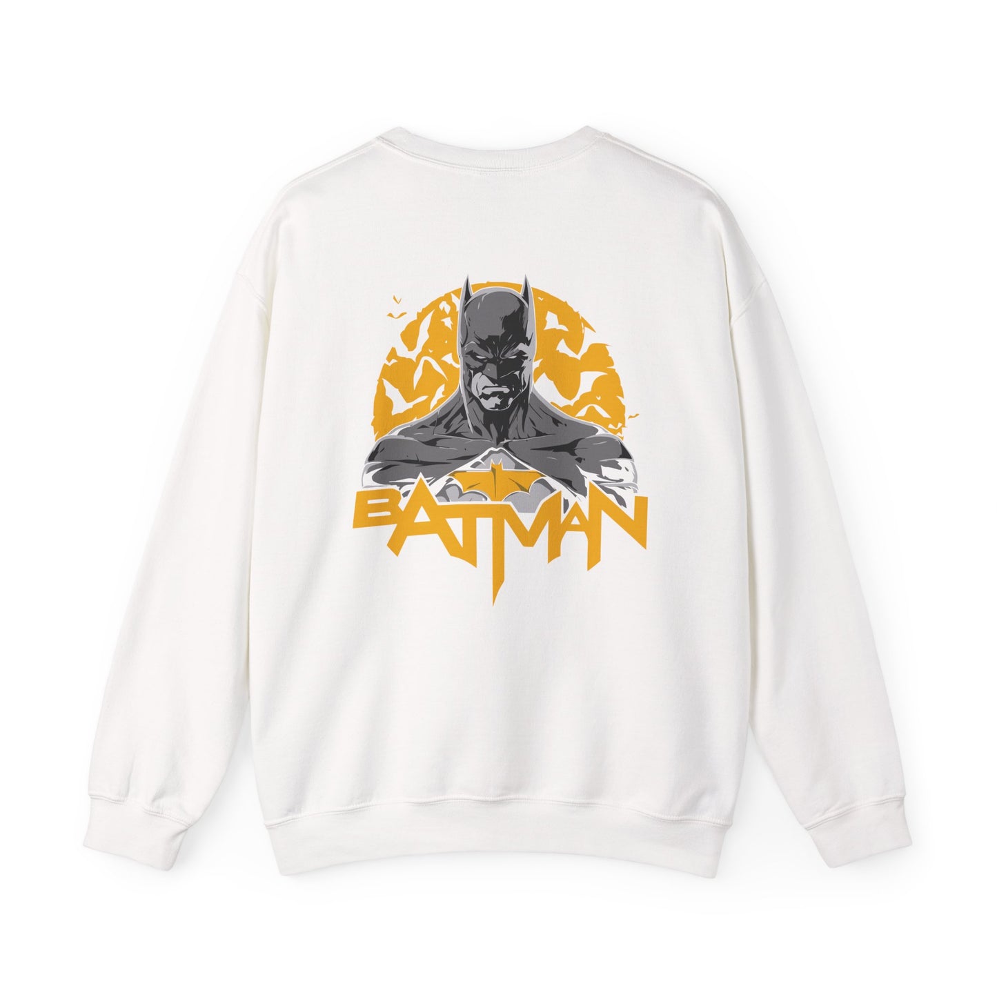 Batman Graphic Unisex Sweatshirt, Cozy Bat Symbol Sweater for Fans, Gift for Comics Lovers, Casual Wear, Birthday Gift, Halloween Apparel Printify