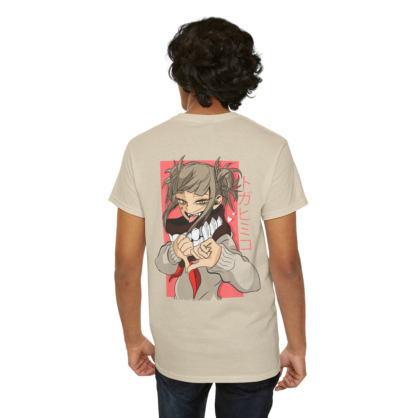 Anime Character Tee — Cute Girl Heart Gesture Graphic T-Shirt