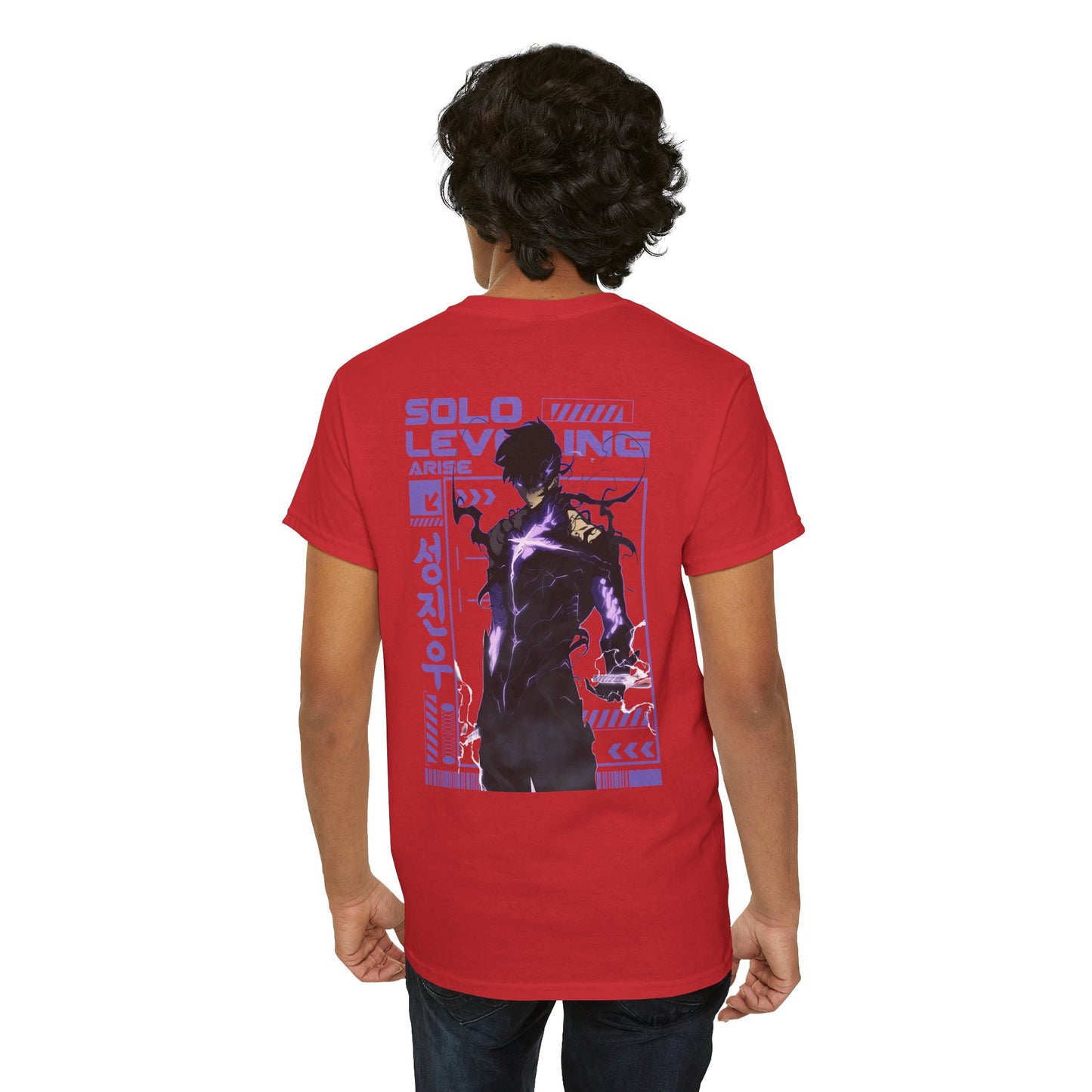 Solo Leveling Graphic Tee — Anime Manga Backprint Shirt