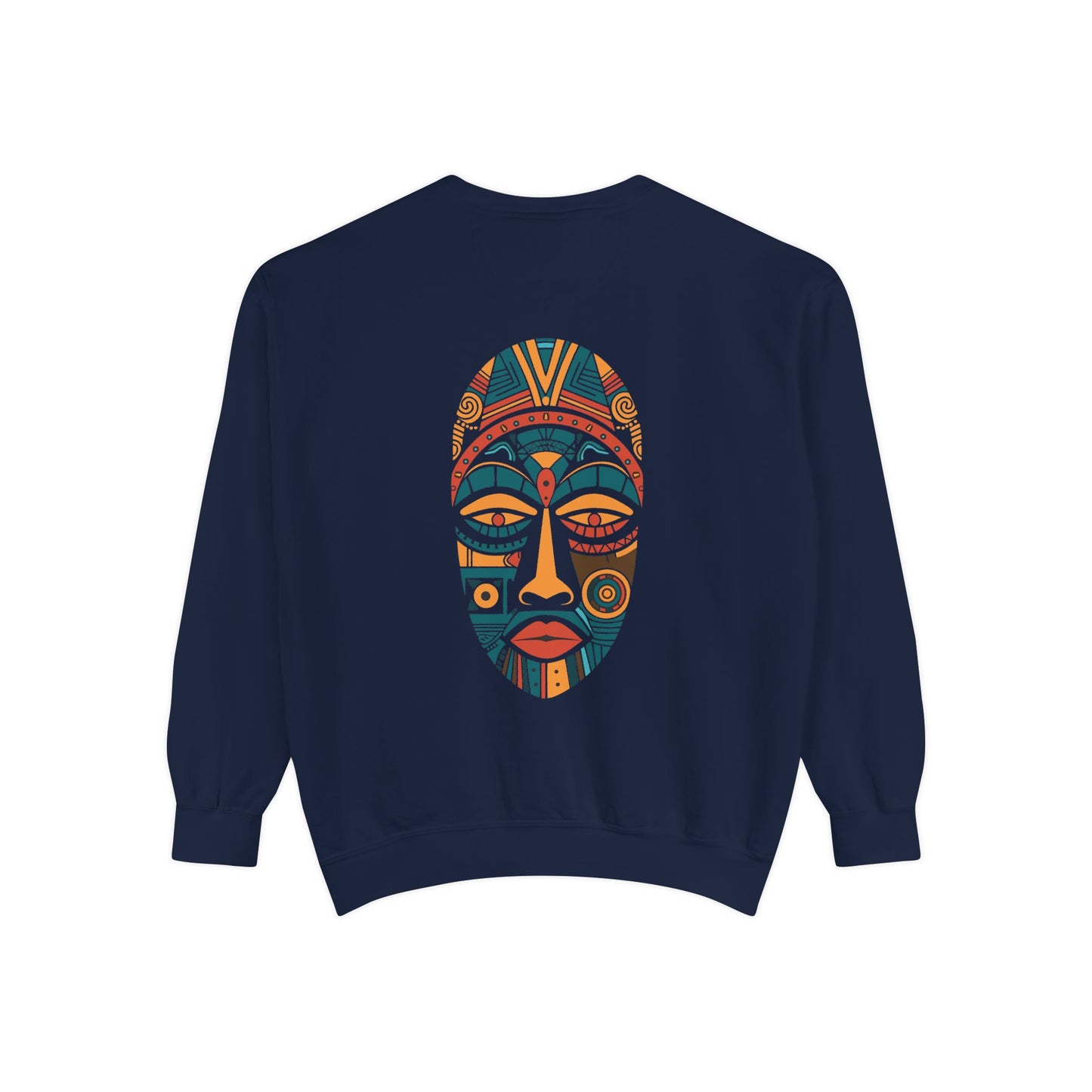 Artistic Unisex Sweatshirt - Colorful Face Design, Cozy Casual Wear, Perfect for Gifts, Fall Fashion, Unique Style Printify