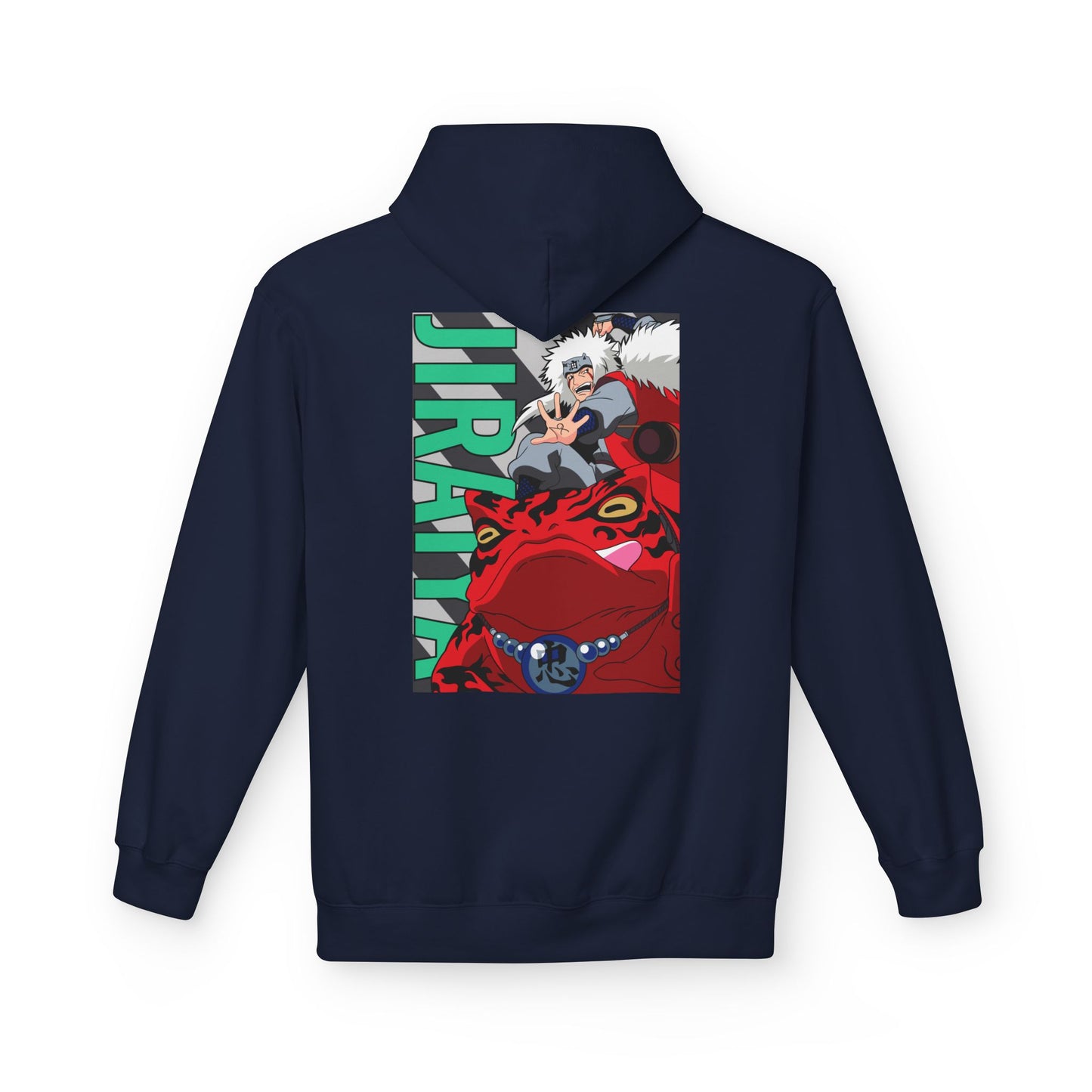 Anime Jiraiya Frog Graphic Hoodie — Naruto Sage Mode Back Print